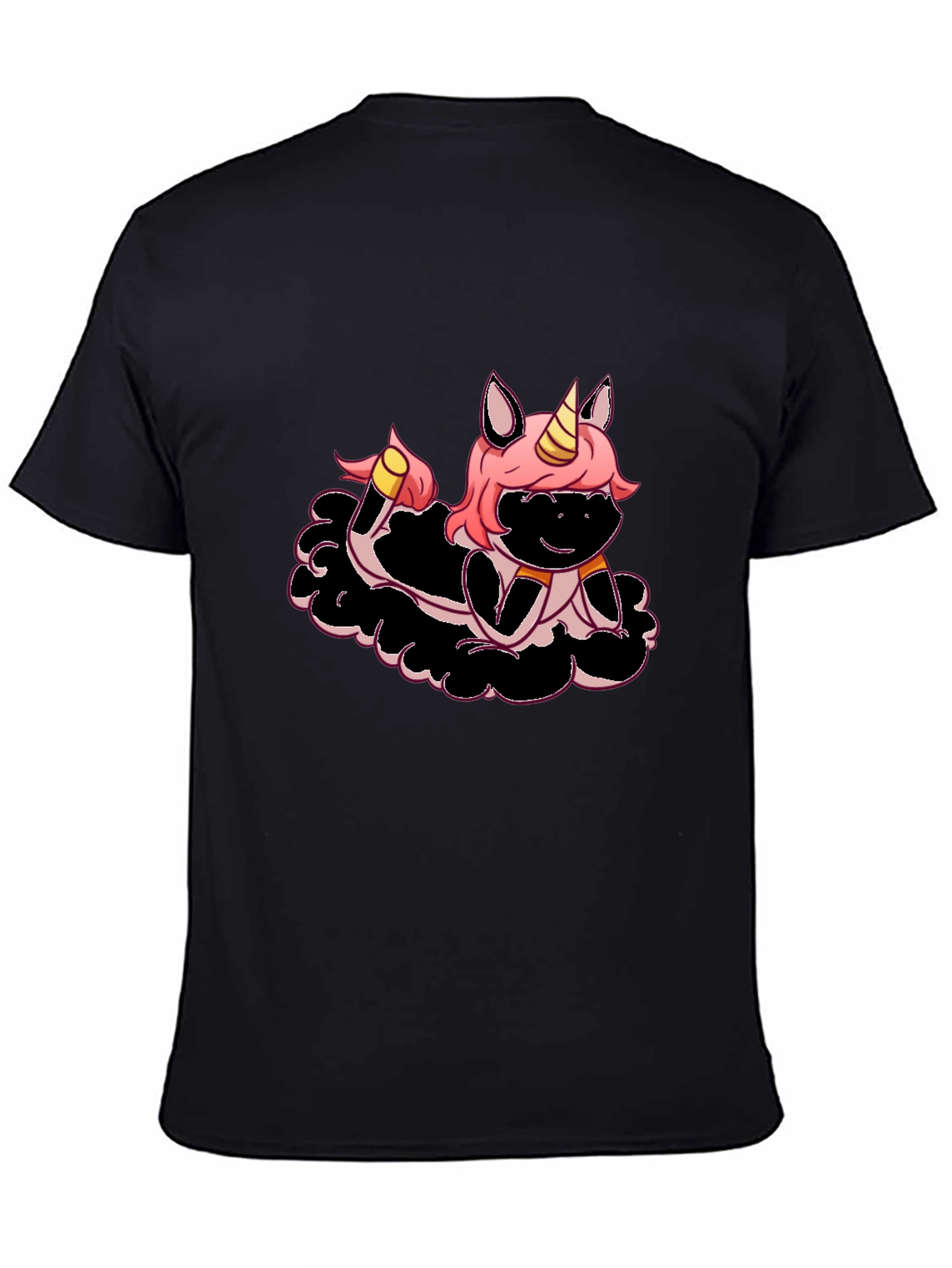 Unicorn Graphic Black T-Shirt