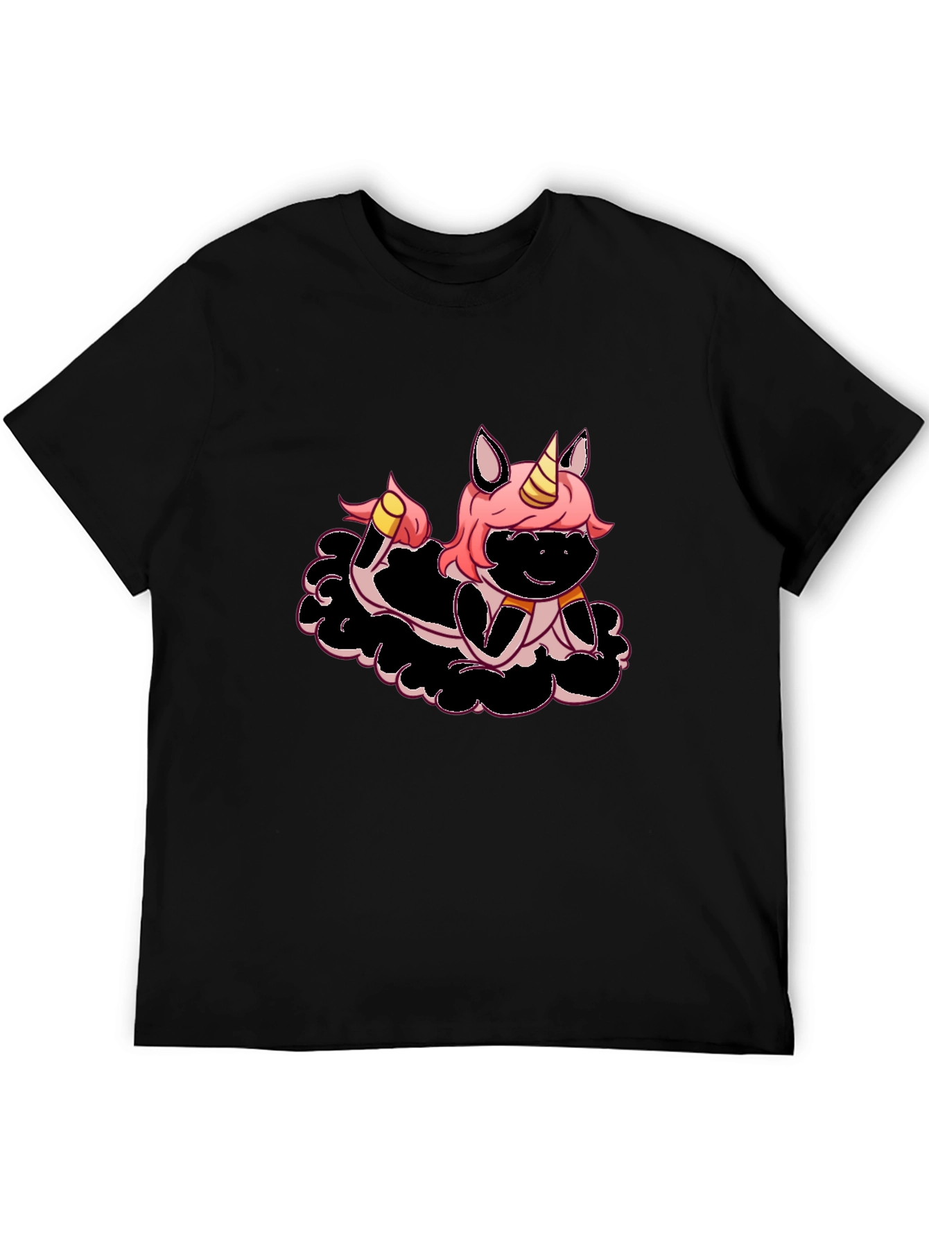 Unicorn Graphic Black T-Shirt