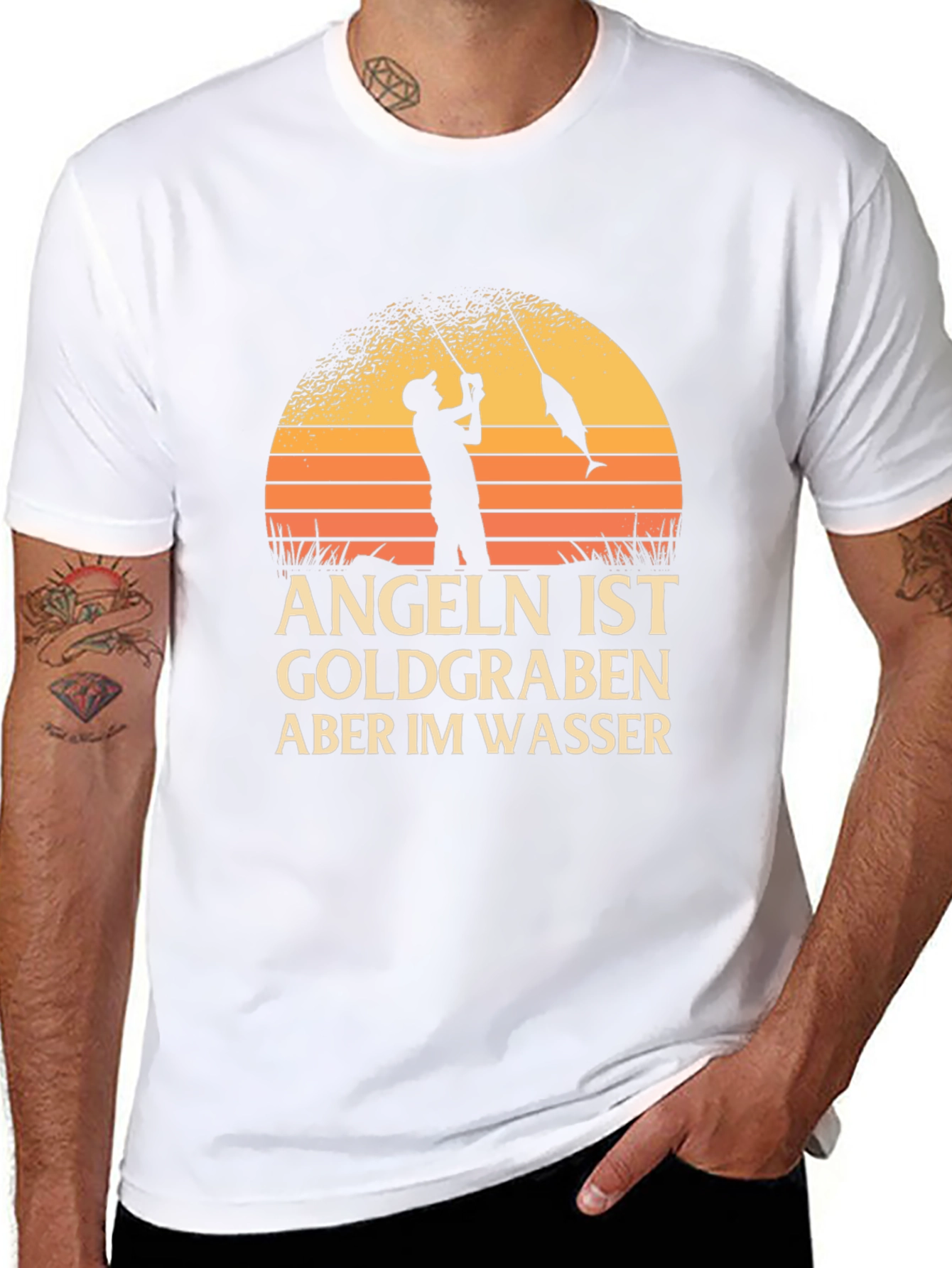 Angeln Ist Goldgraben Fishing T-Shirt