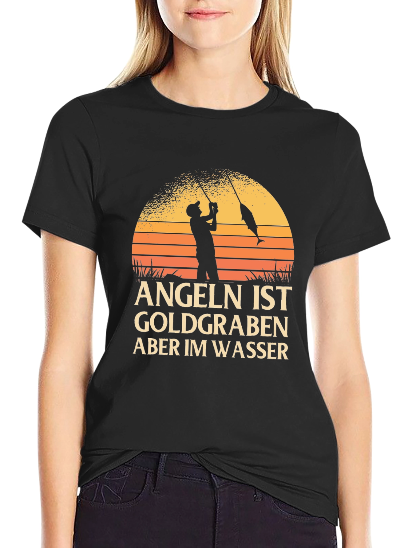 Angeln Ist Goldgraben Fishing T-Shirt