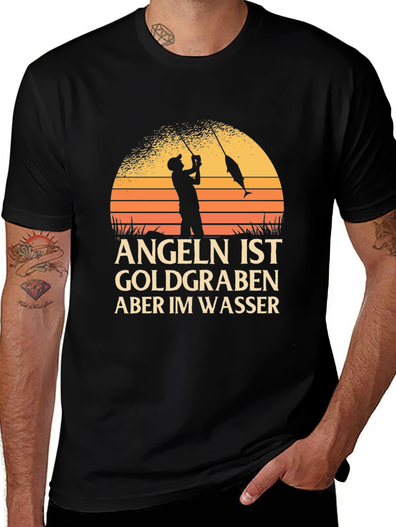 Angeln Ist Goldgraben Fishing T-Shirt