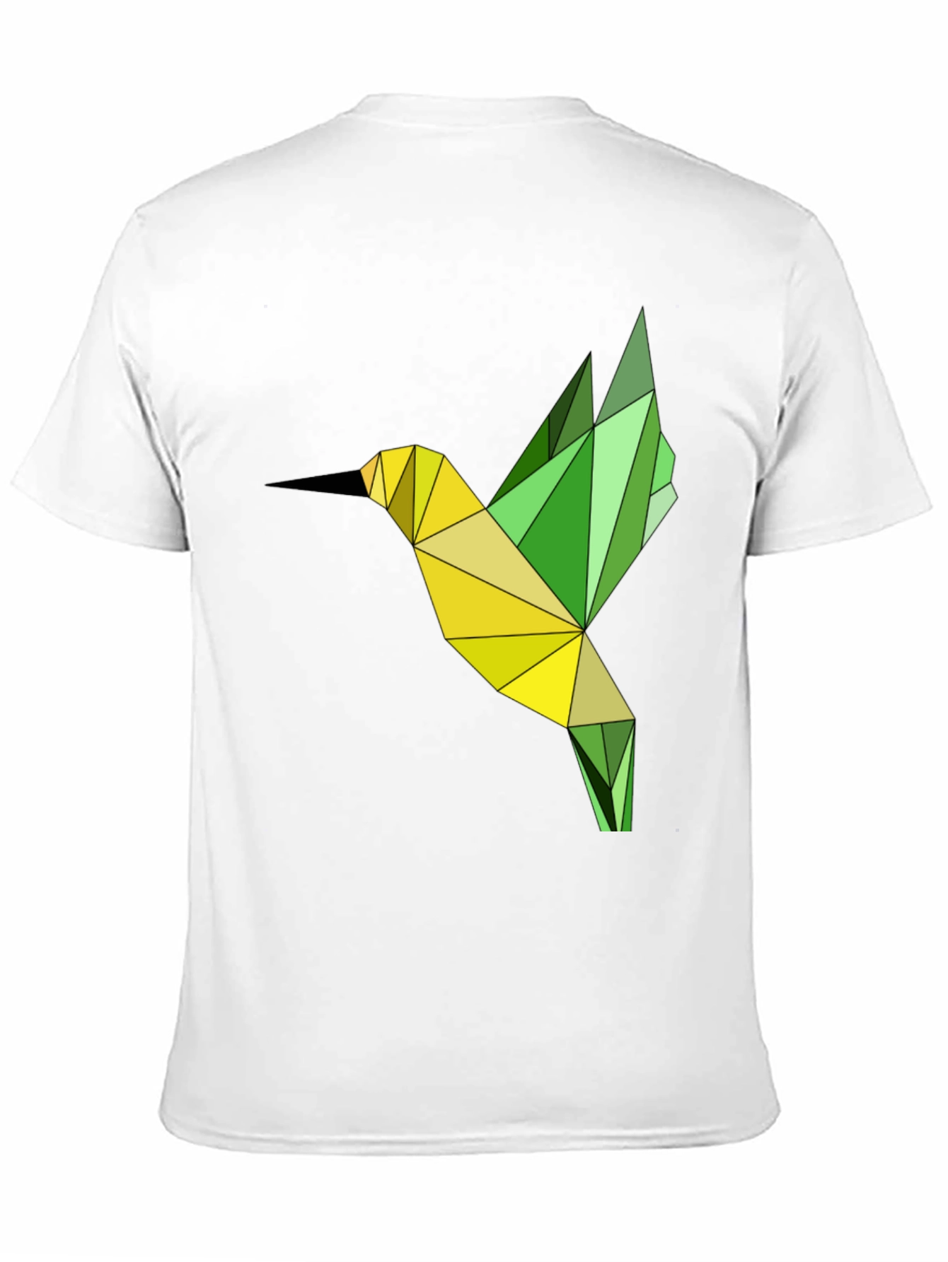 Geometric Hummingbird Graphic T-Shirt
