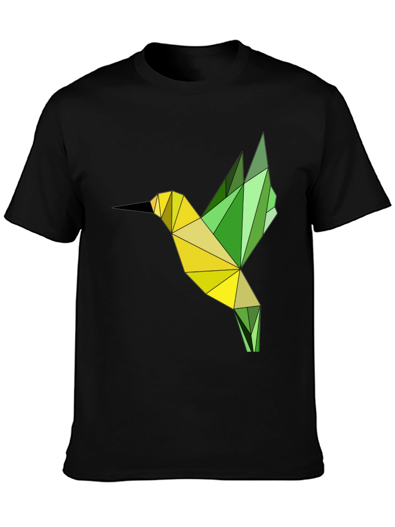 Geometric Hummingbird Graphic T-Shirt