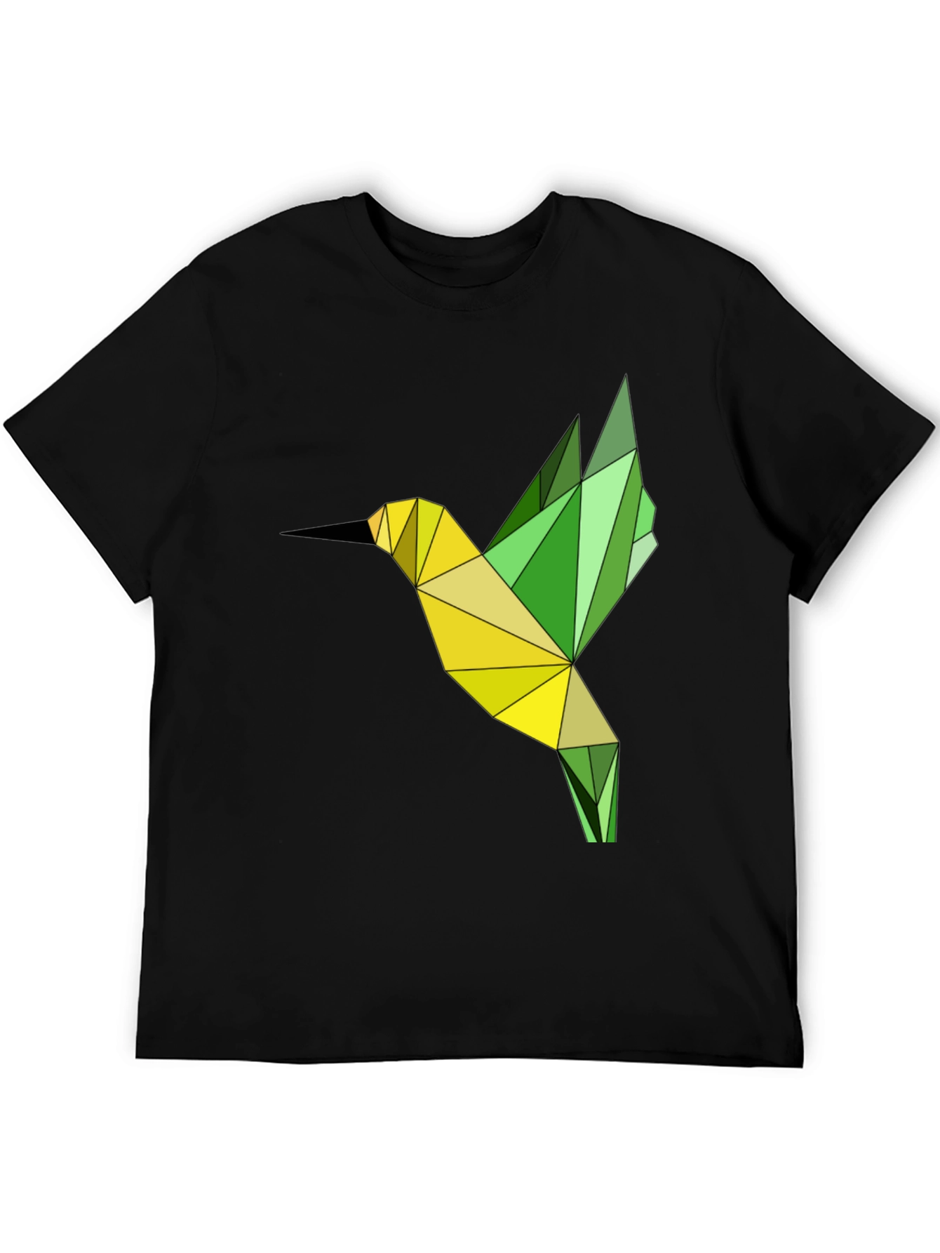 Geometric Hummingbird Graphic T-Shirt