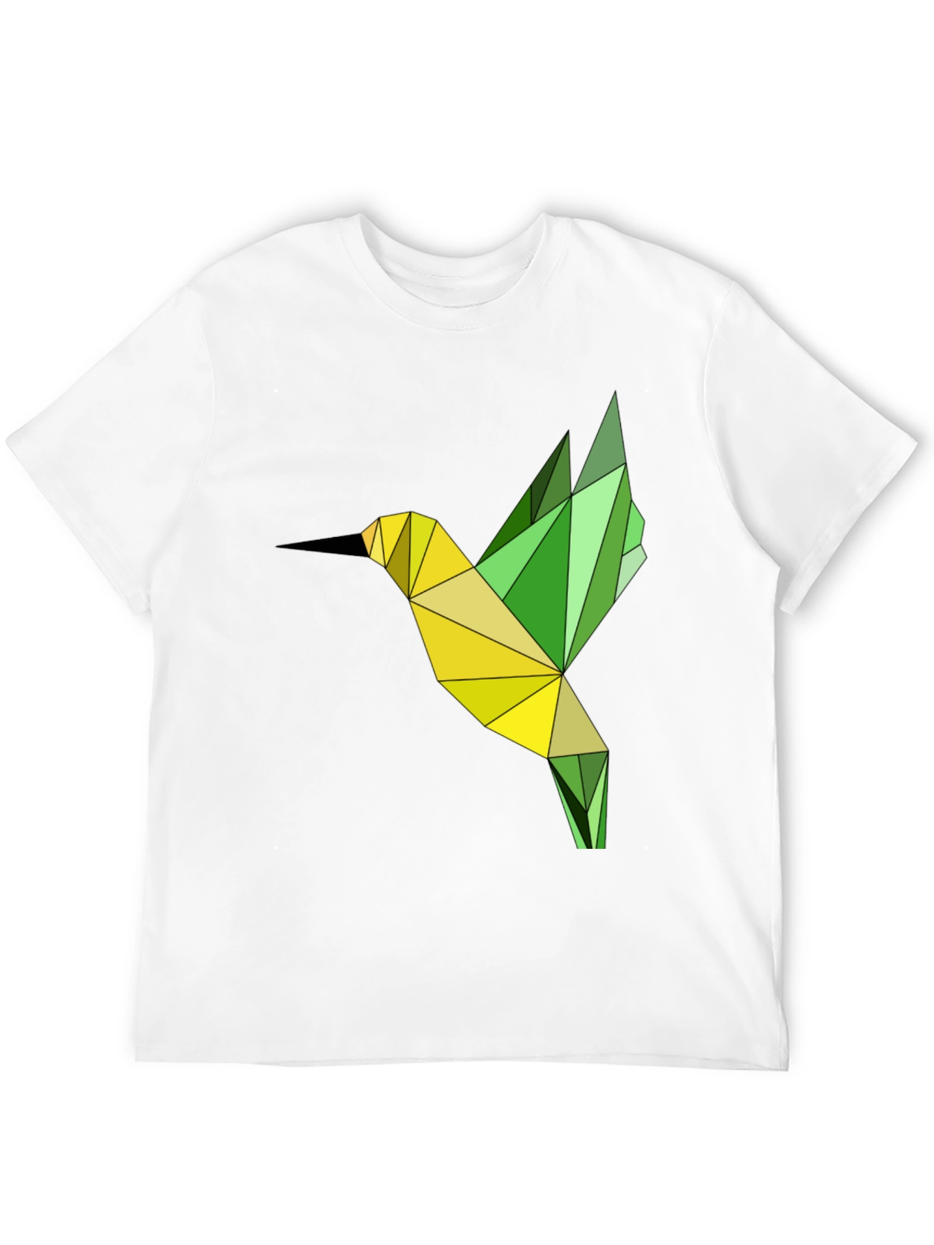 Geometric Hummingbird Graphic T-Shirt