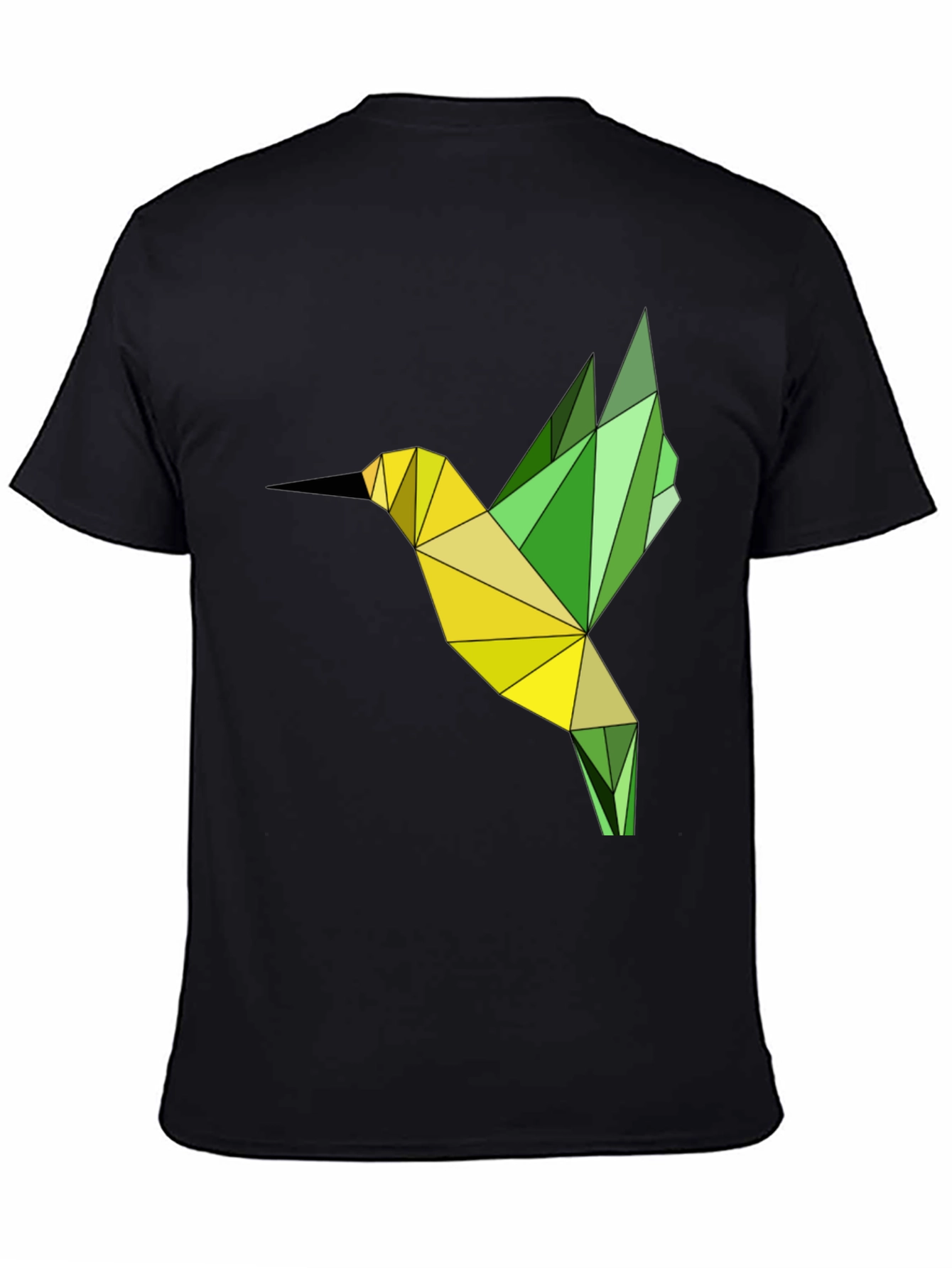 Geometric Hummingbird Graphic T-Shirt