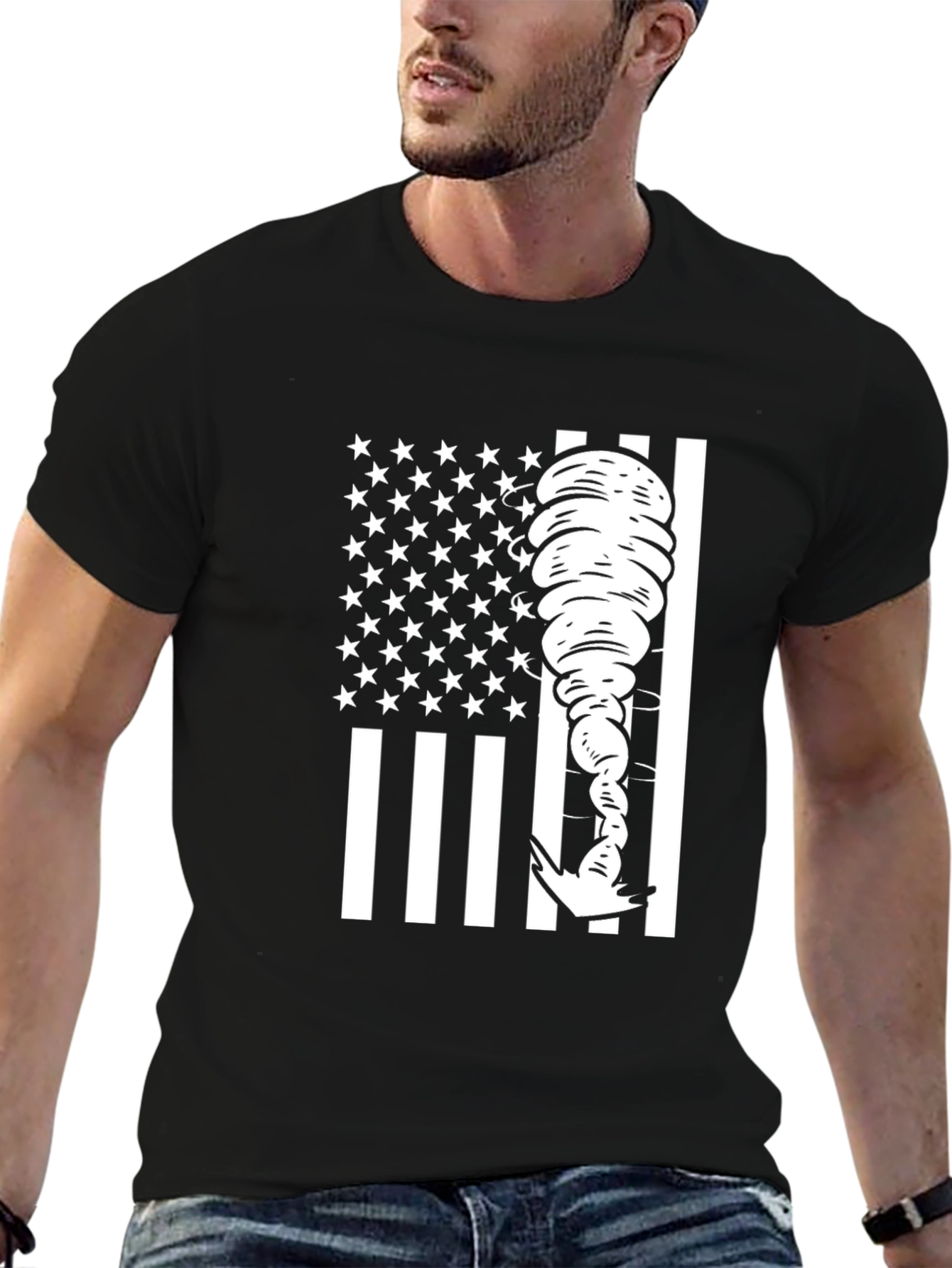 American Tornado T-Shirt - Black