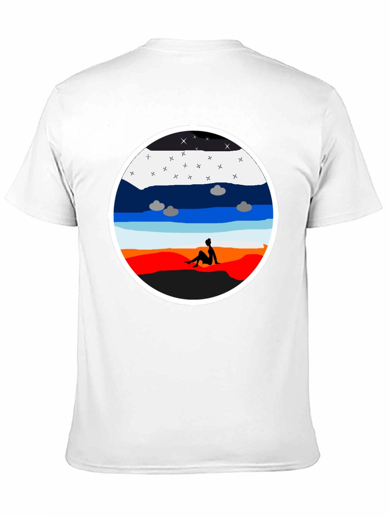 Sunset Silhouette Graphic Tee - Unisex Black T-Shirt