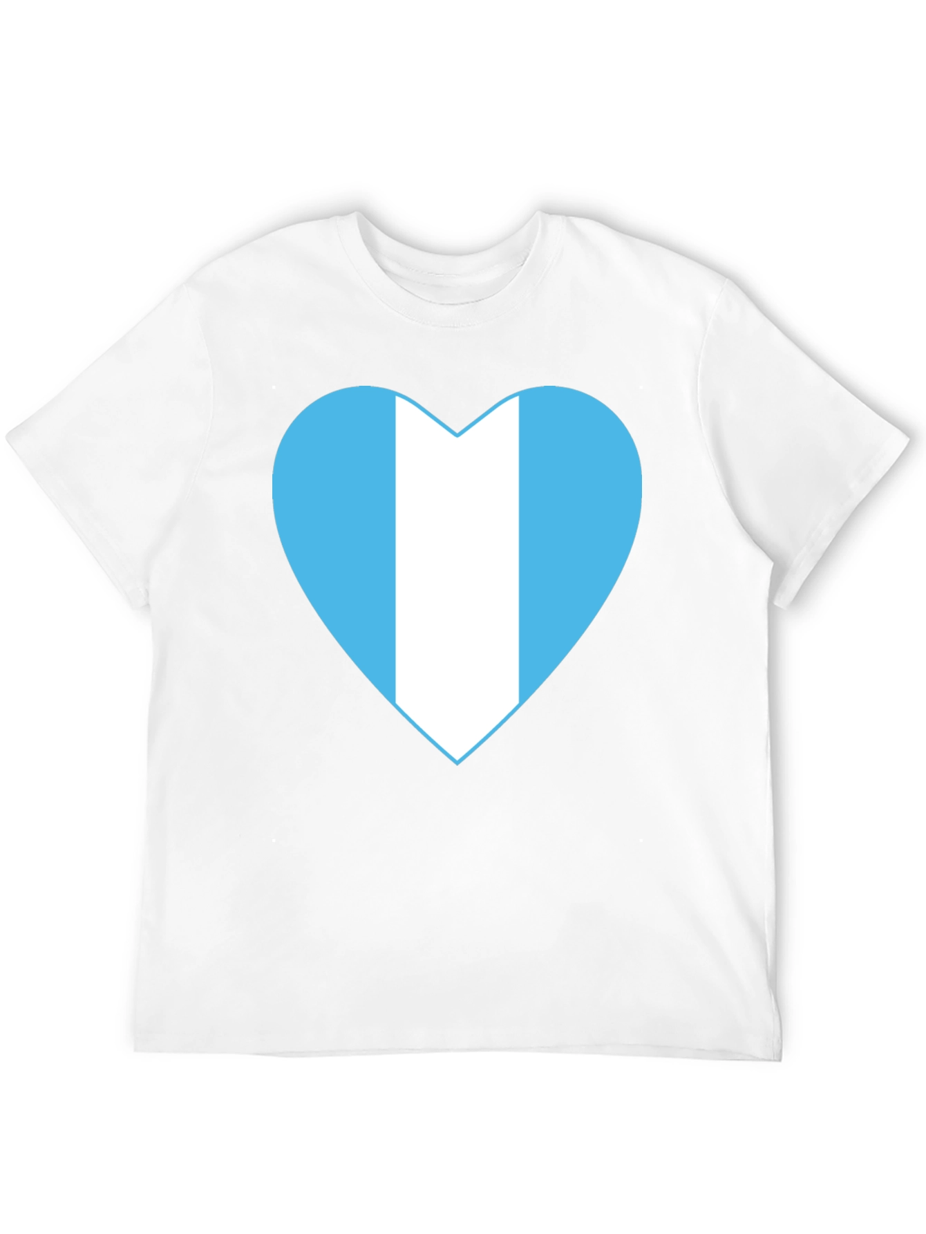 Guatemala Heart Flag T-Shirt - Black Cotton Tee