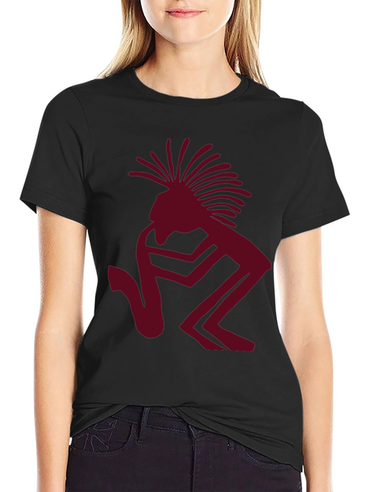 Kokopelli Flute Player Graphic Tee - Black