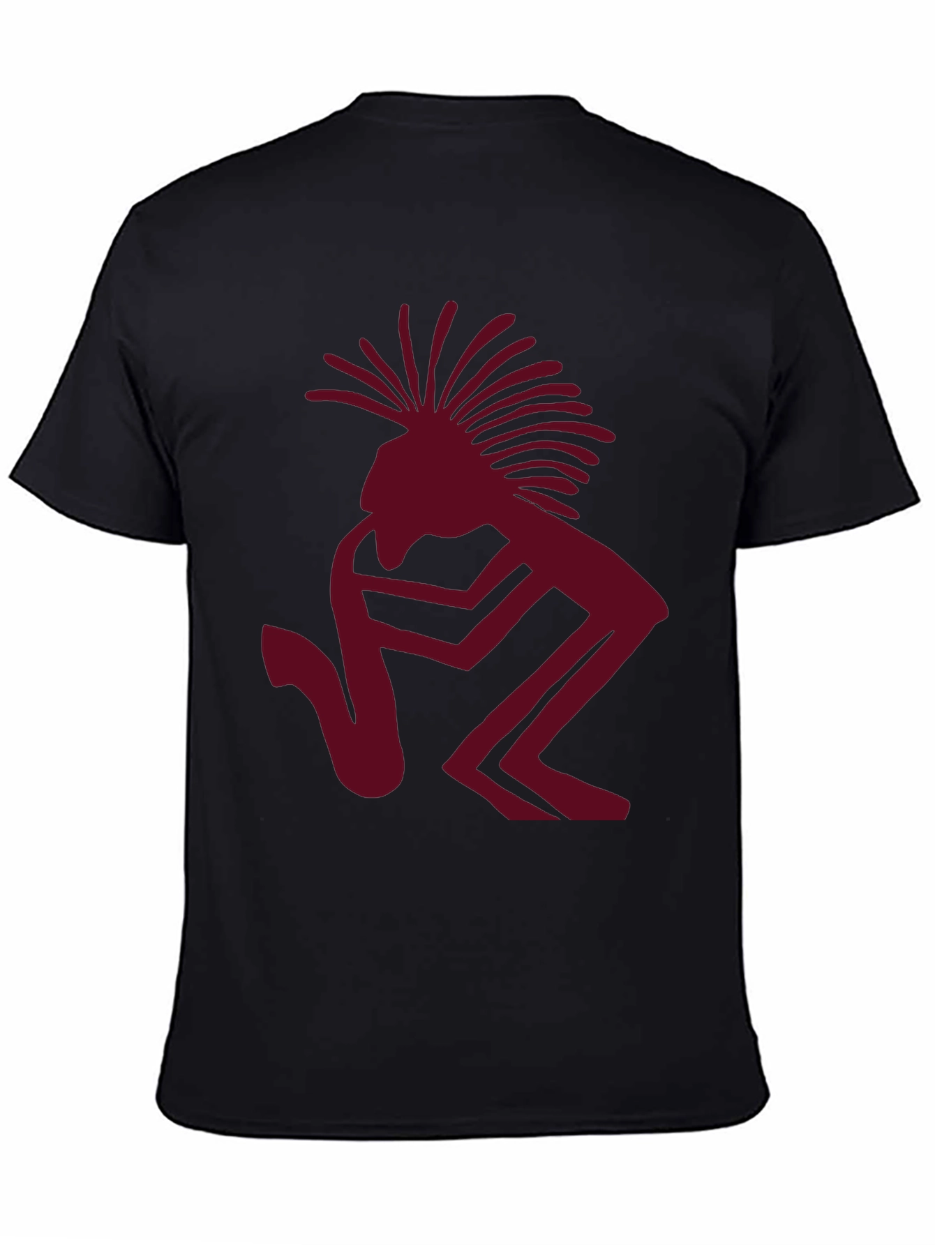 Kokopelli Flute Player Graphic Tee - Black