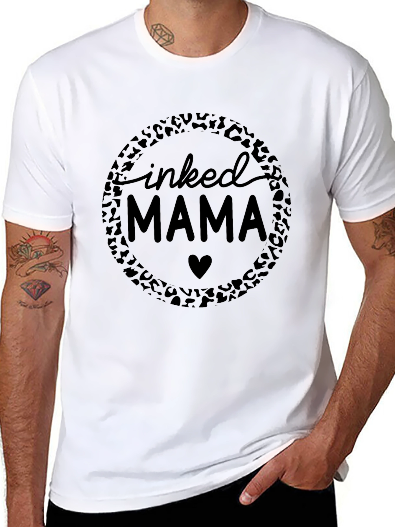 Inked Mama Leopard Print T-Shirt