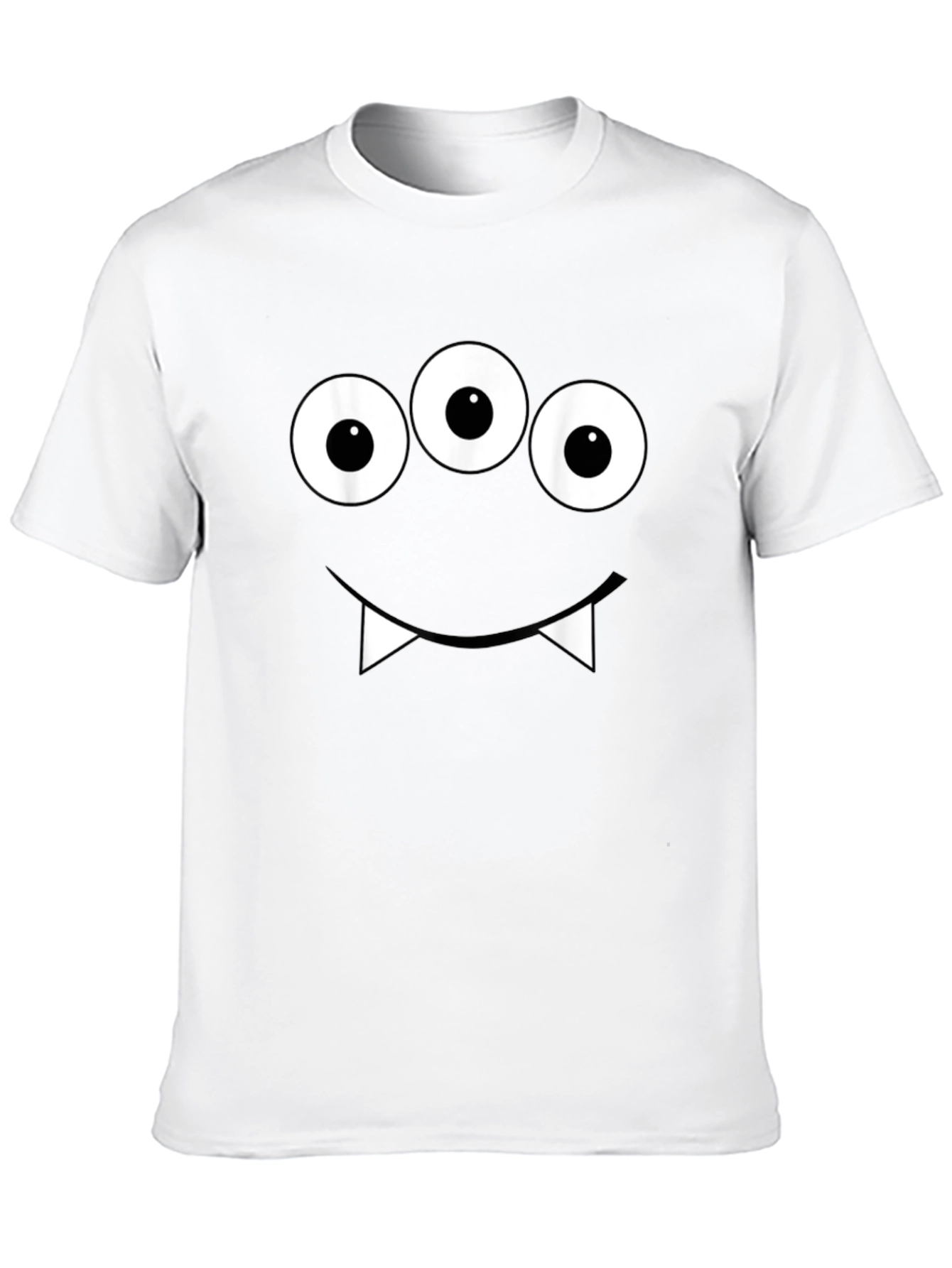 Monster Face Graphic Tee - Spooky Halloween Shirt