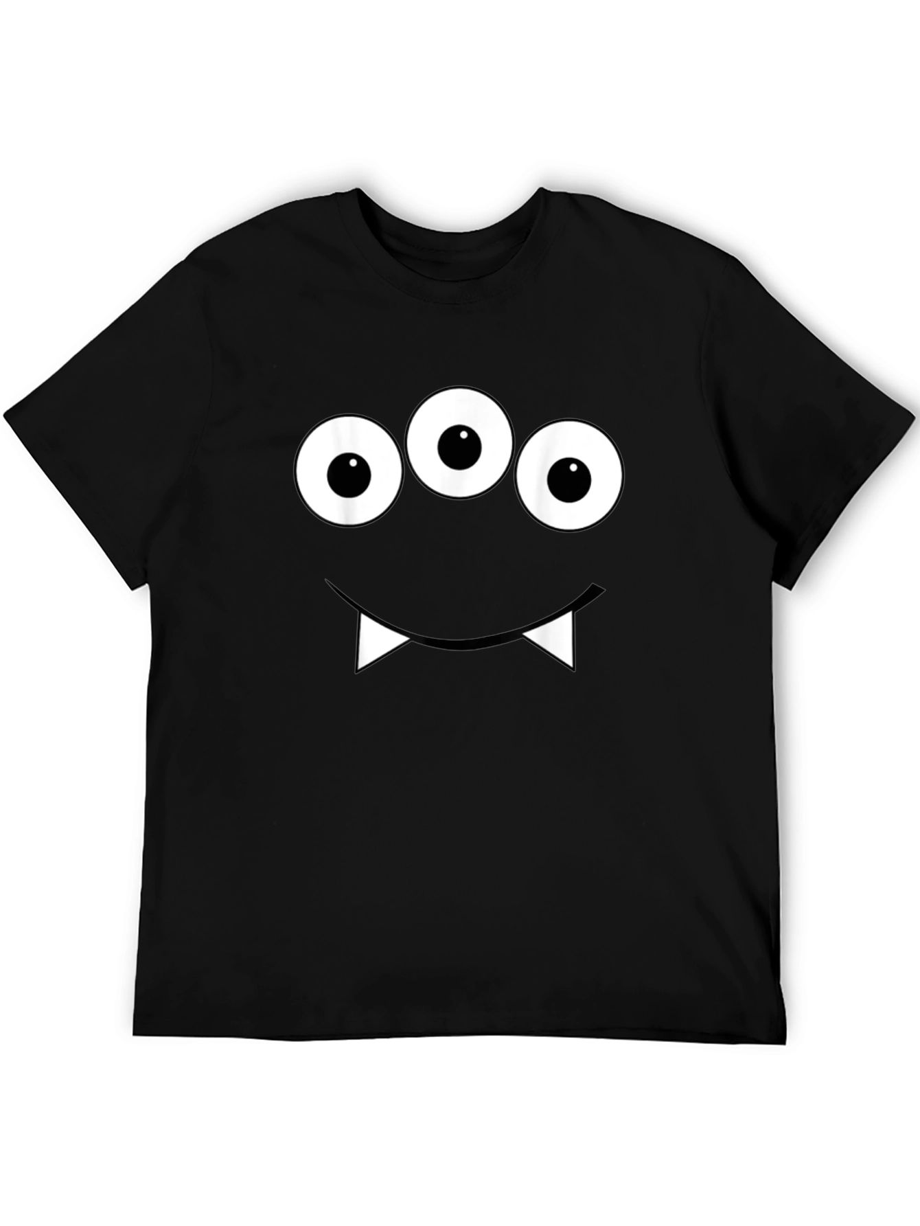 Monster Face Graphic Tee - Spooky Halloween Shirt