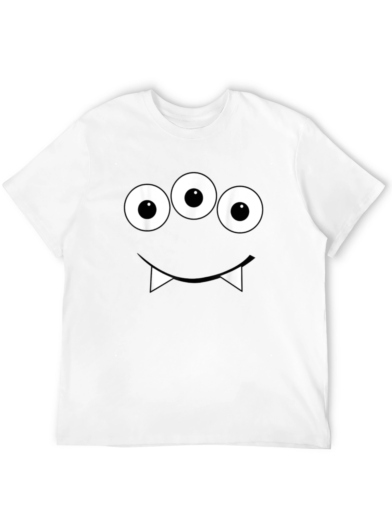 Monster Face Graphic Tee - Spooky Halloween Shirt