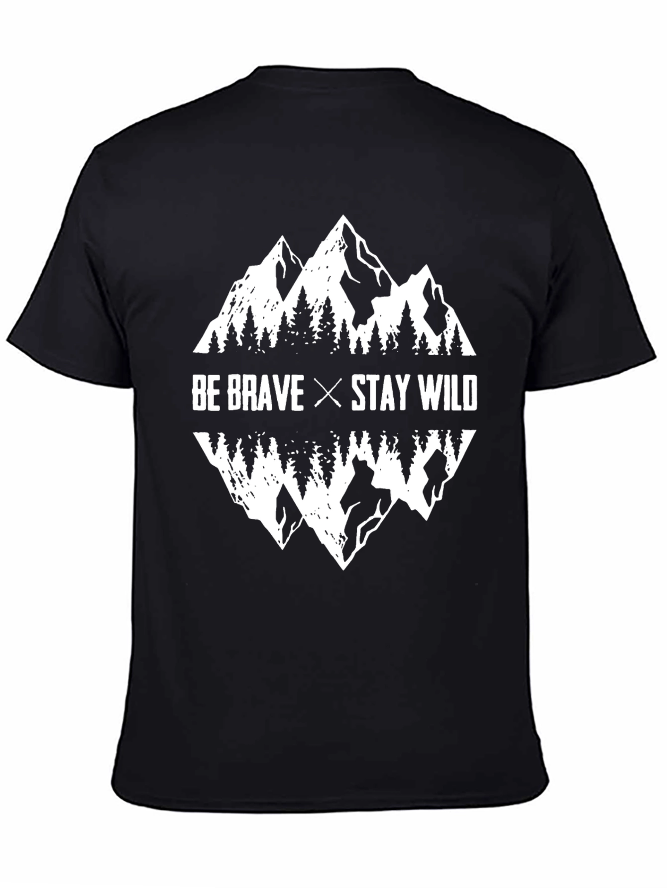 Be Brave Stay Wild Mountain Graphic Tee
