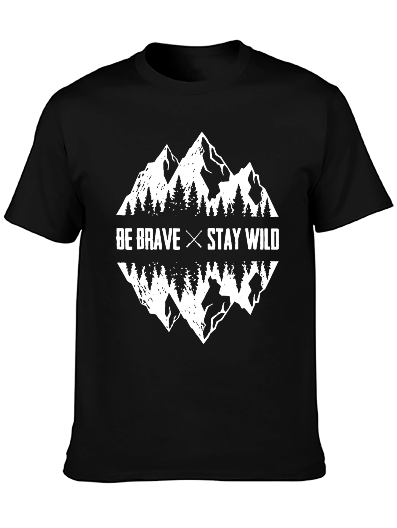 Be Brave Stay Wild Mountain Graphic Tee