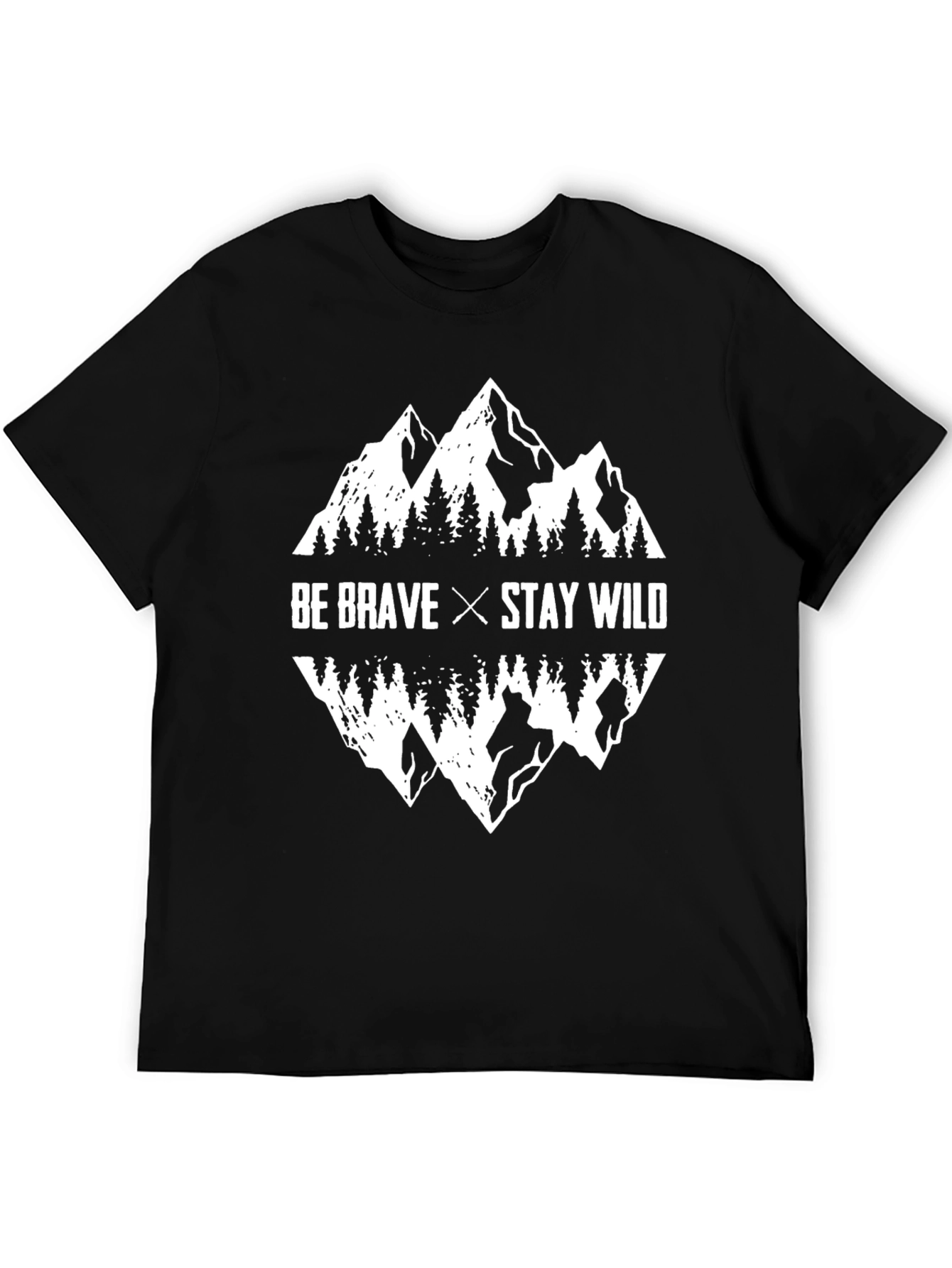 Be Brave Stay Wild Mountain Graphic Tee