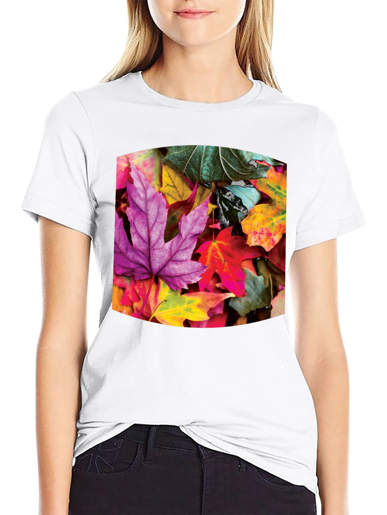 Autumn Leaves Graphic Tee - Stylish Casual Wear