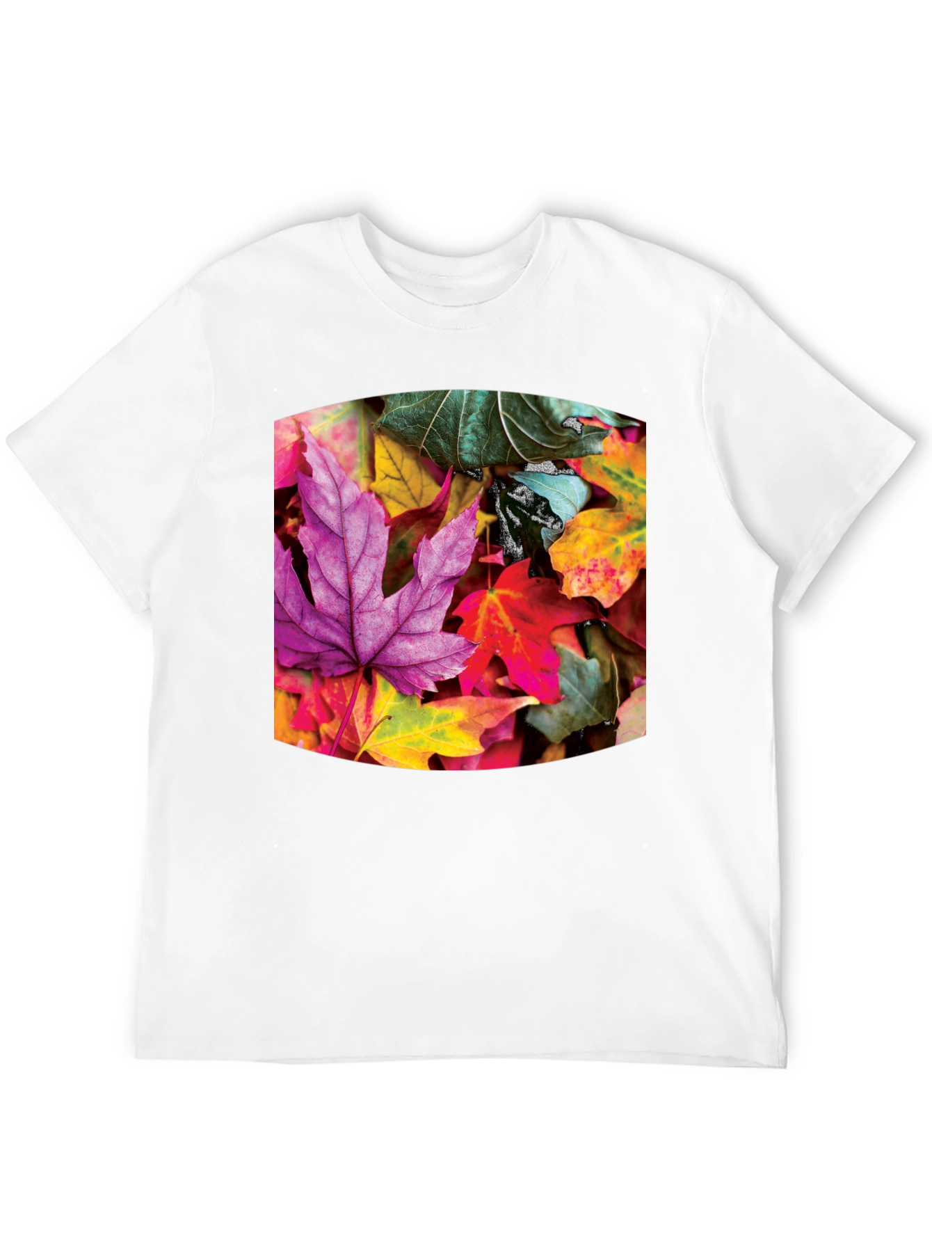 Autumn Leaves Graphic Tee - Stylish Casual Wear