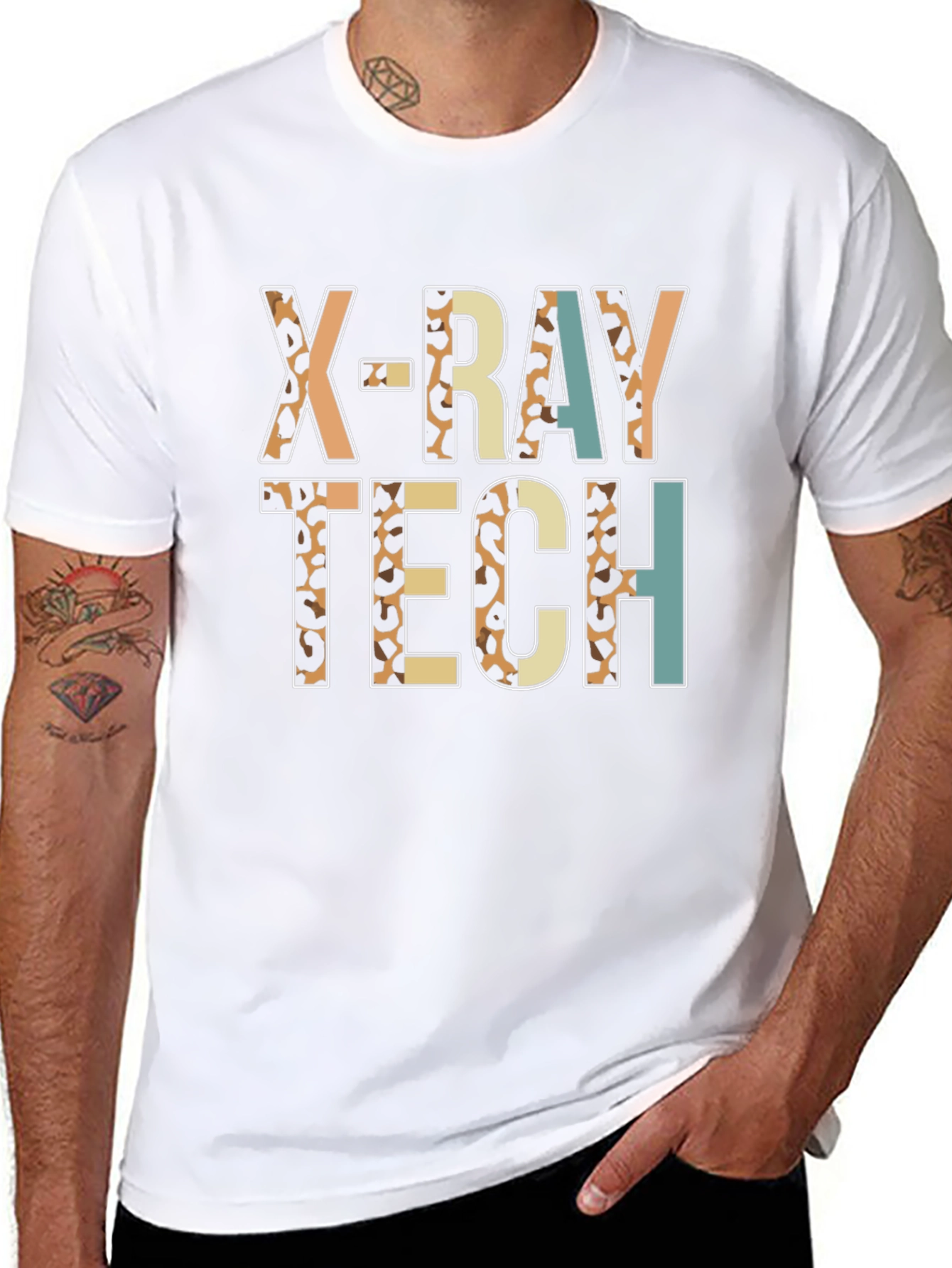 X-Ray Tech Leopard Print T-Shirt