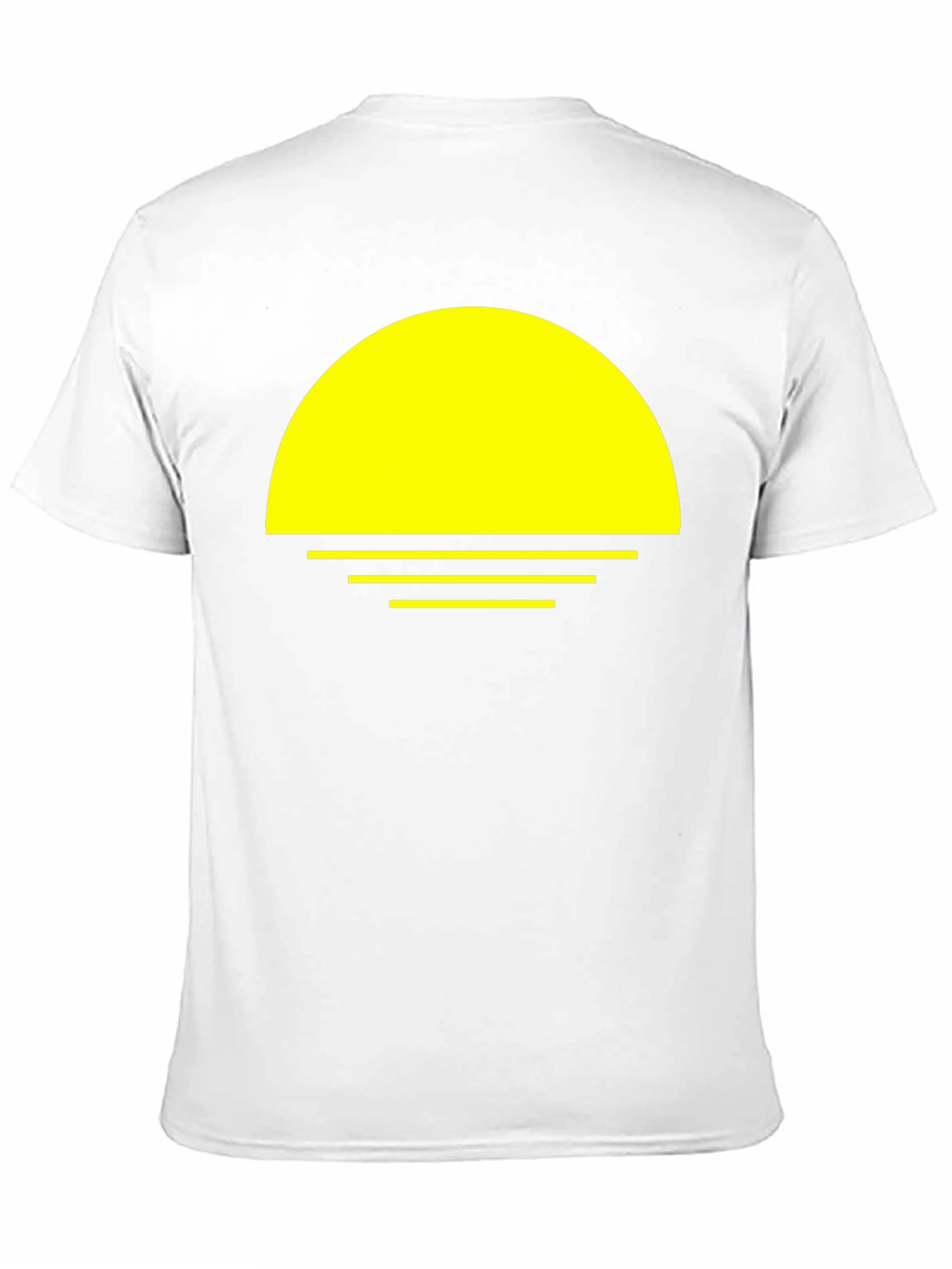 Sunset Graphic Tee - Retro Vibe Black T-Shirt