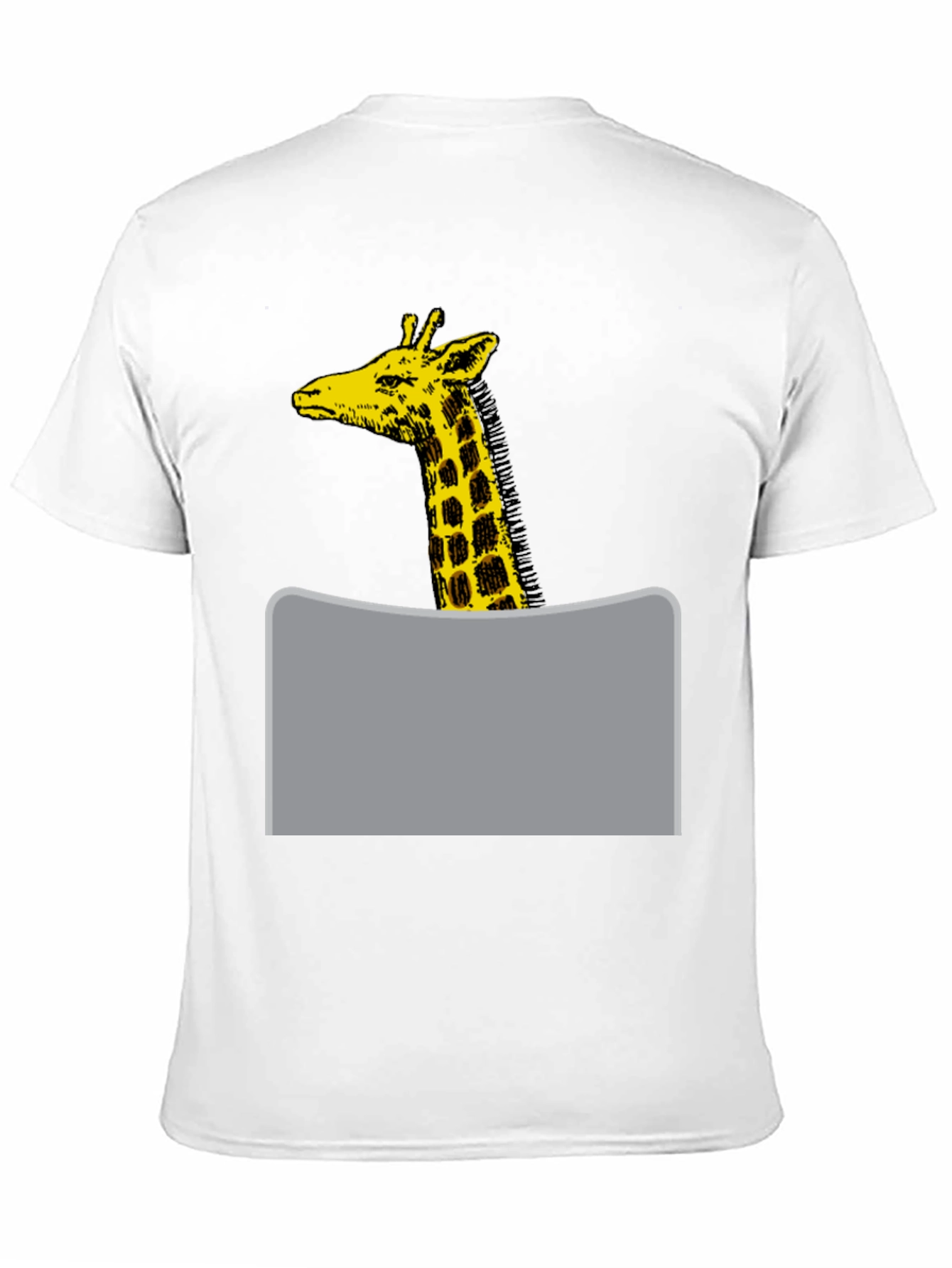 Giraffe Graphic Tee - Black Cotton Blend