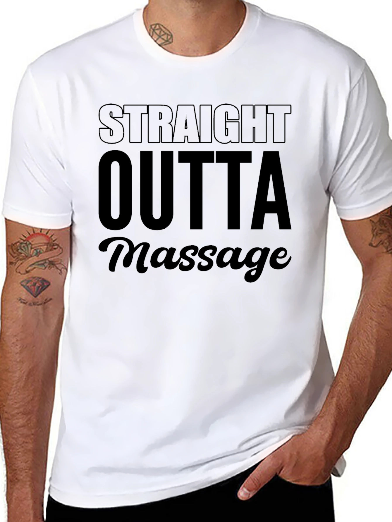 Straight Outta Massage Graphic Tee - Unisex