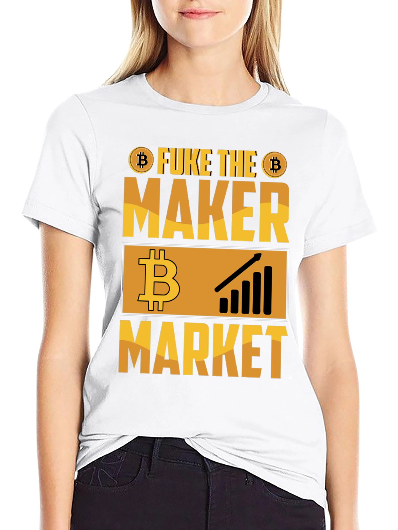 Fuke the Maker Market Bitcoin Crypto T-Shirt