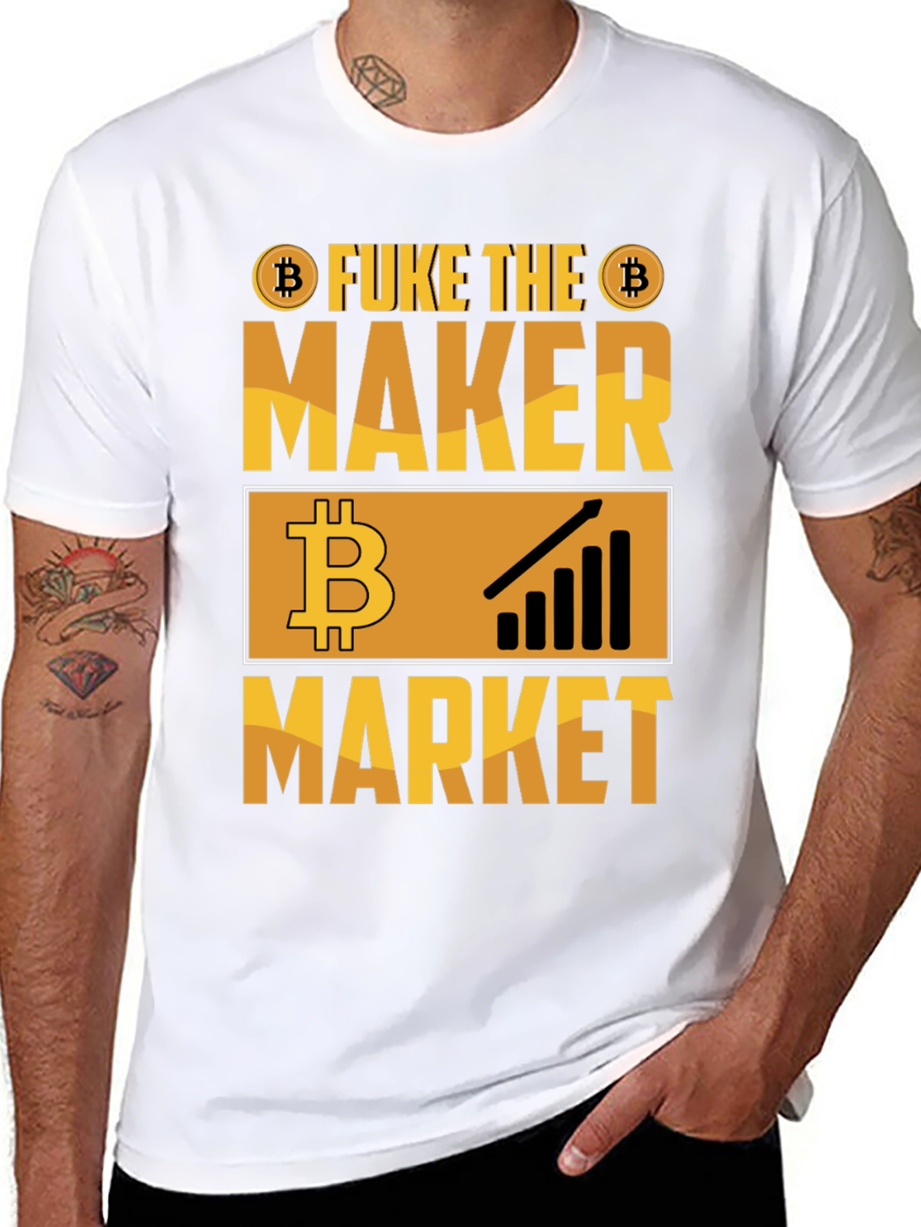 Fuke the Maker Market Bitcoin Crypto T-Shirt