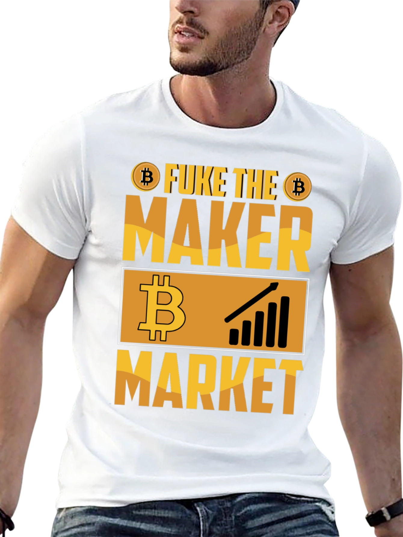 Fuke the Maker Market Bitcoin Crypto T-Shirt