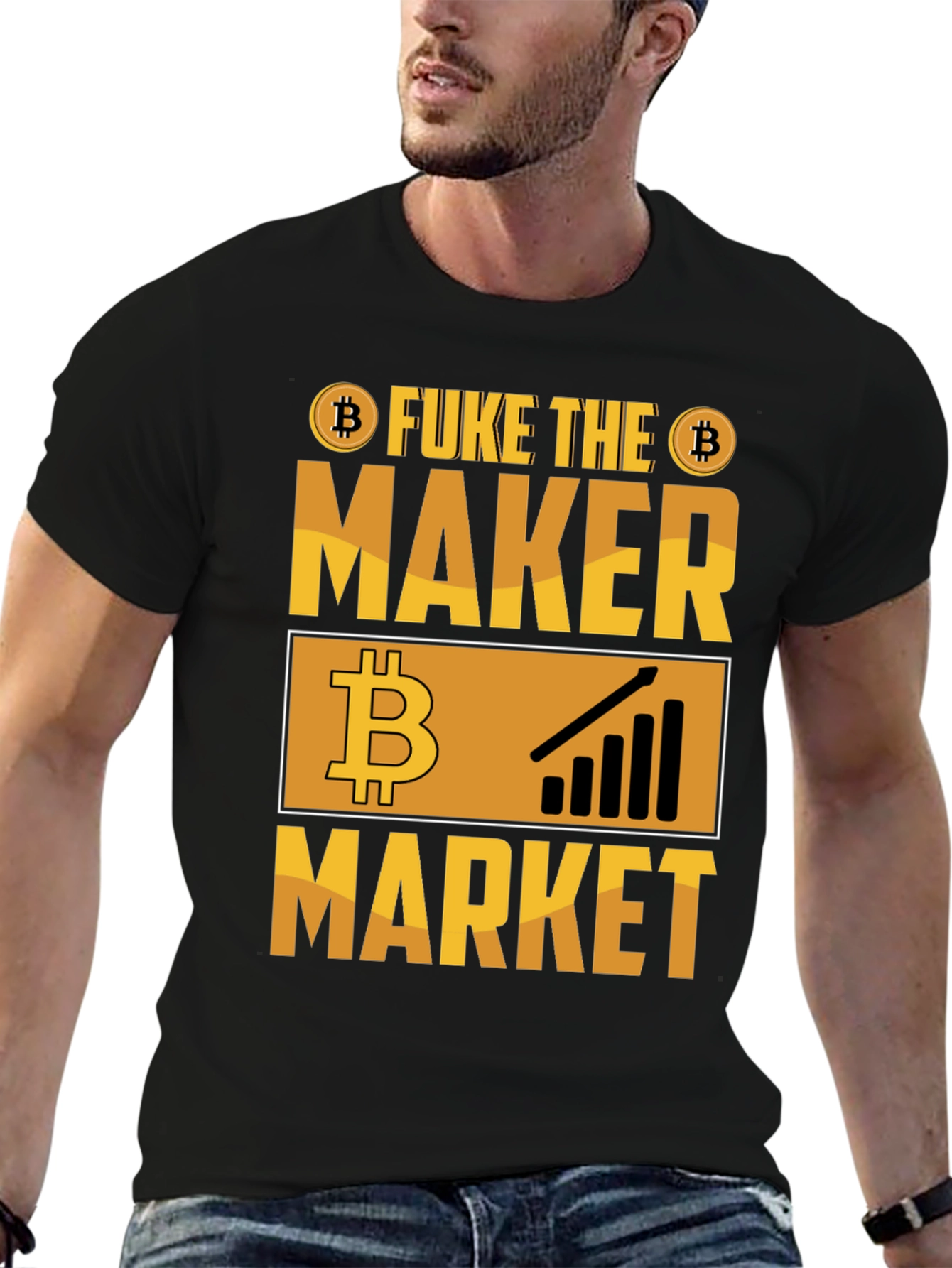 Fuke the Maker Market Bitcoin Crypto T-Shirt