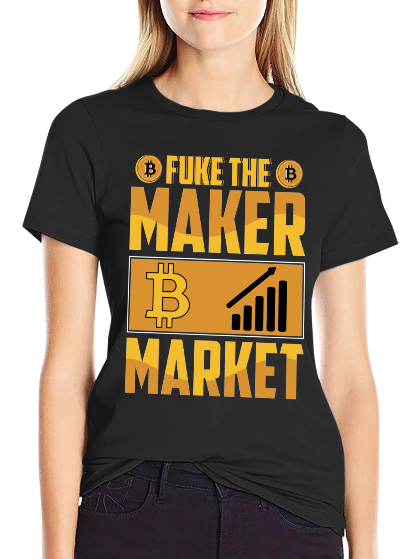 Fuke the Maker Market Bitcoin Crypto T-Shirt