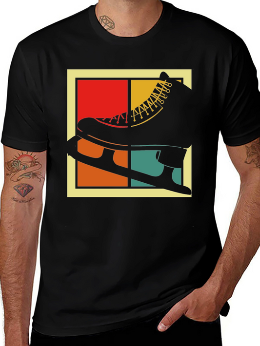 Retro Ice Skate Graphic T-Shirt