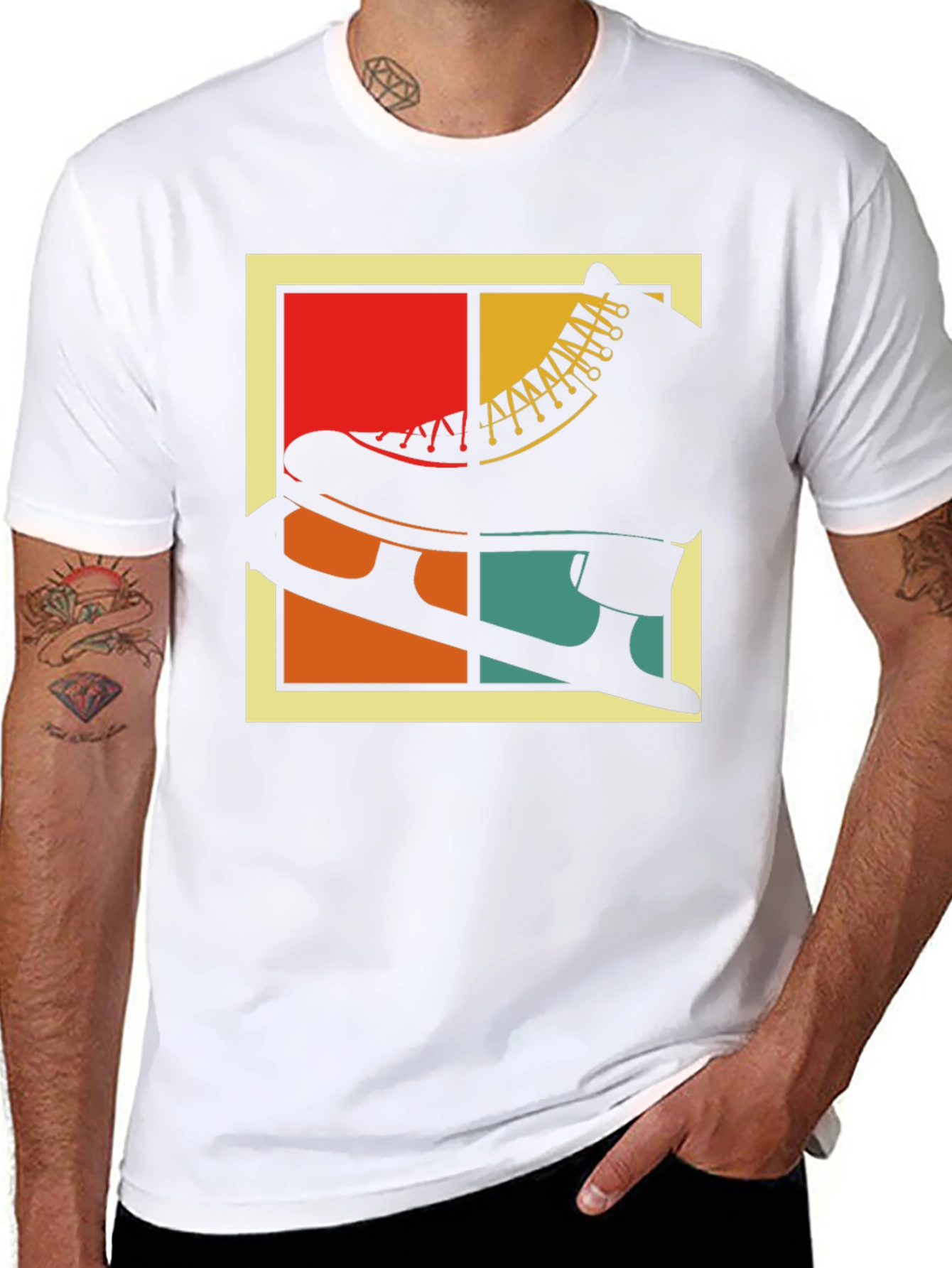 Retro Ice Skate Graphic T-Shirt