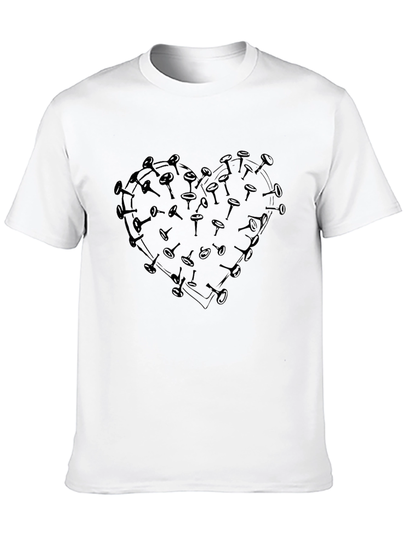 Heart Weights Black Graphic Tee