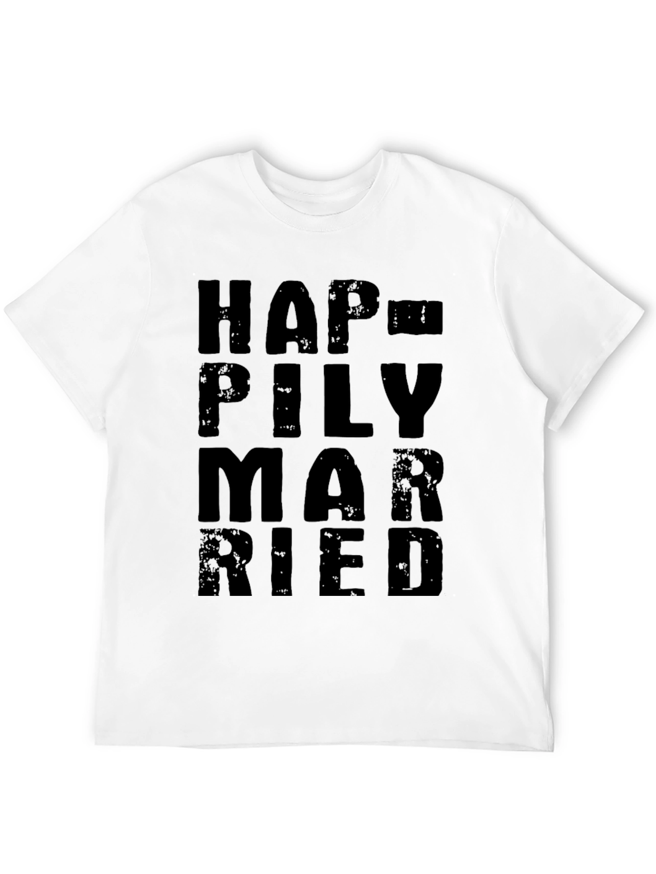 Happily Married Black Graphic Tee