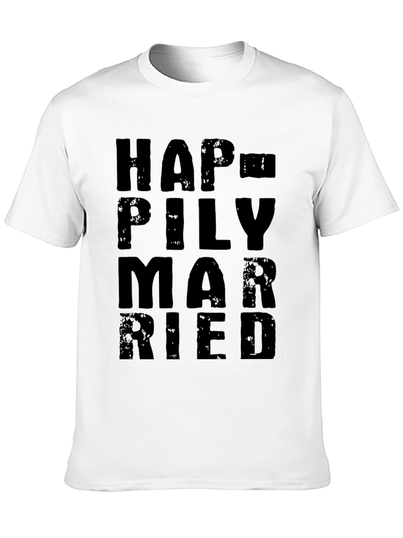 Happily Married Black Graphic Tee