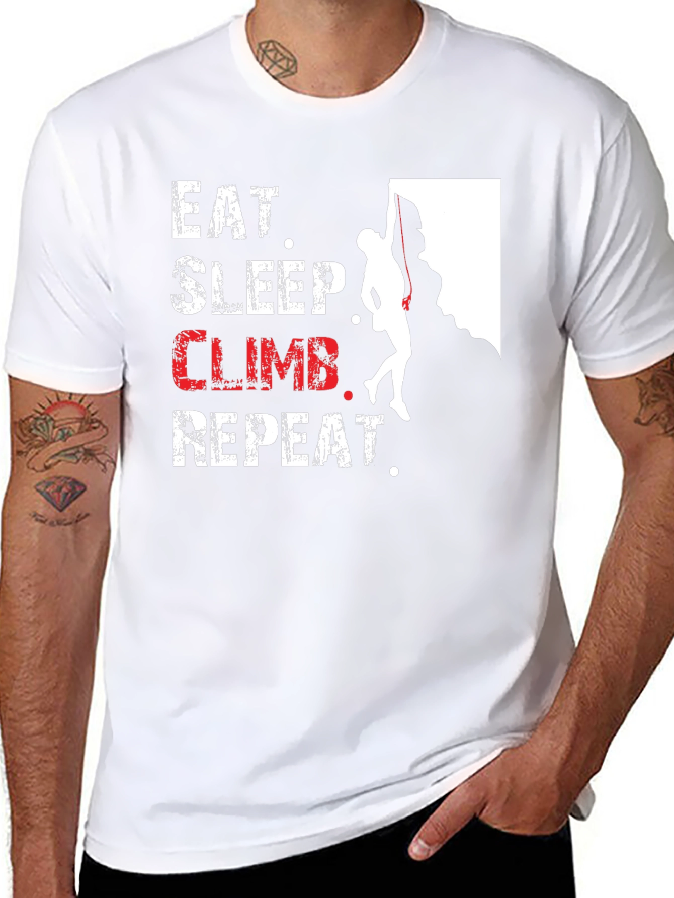 Eat Sleep Climb Repeat Graphic Tee