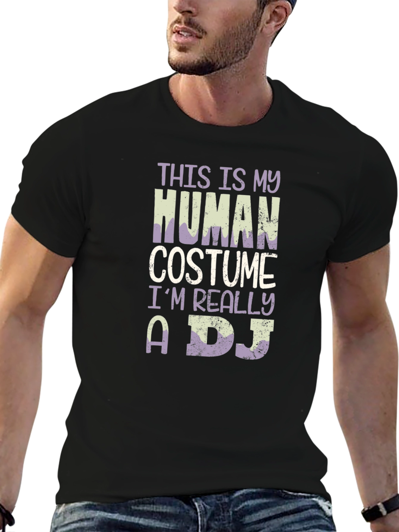 Funny DJ T-Shirt - Human Costume Tee