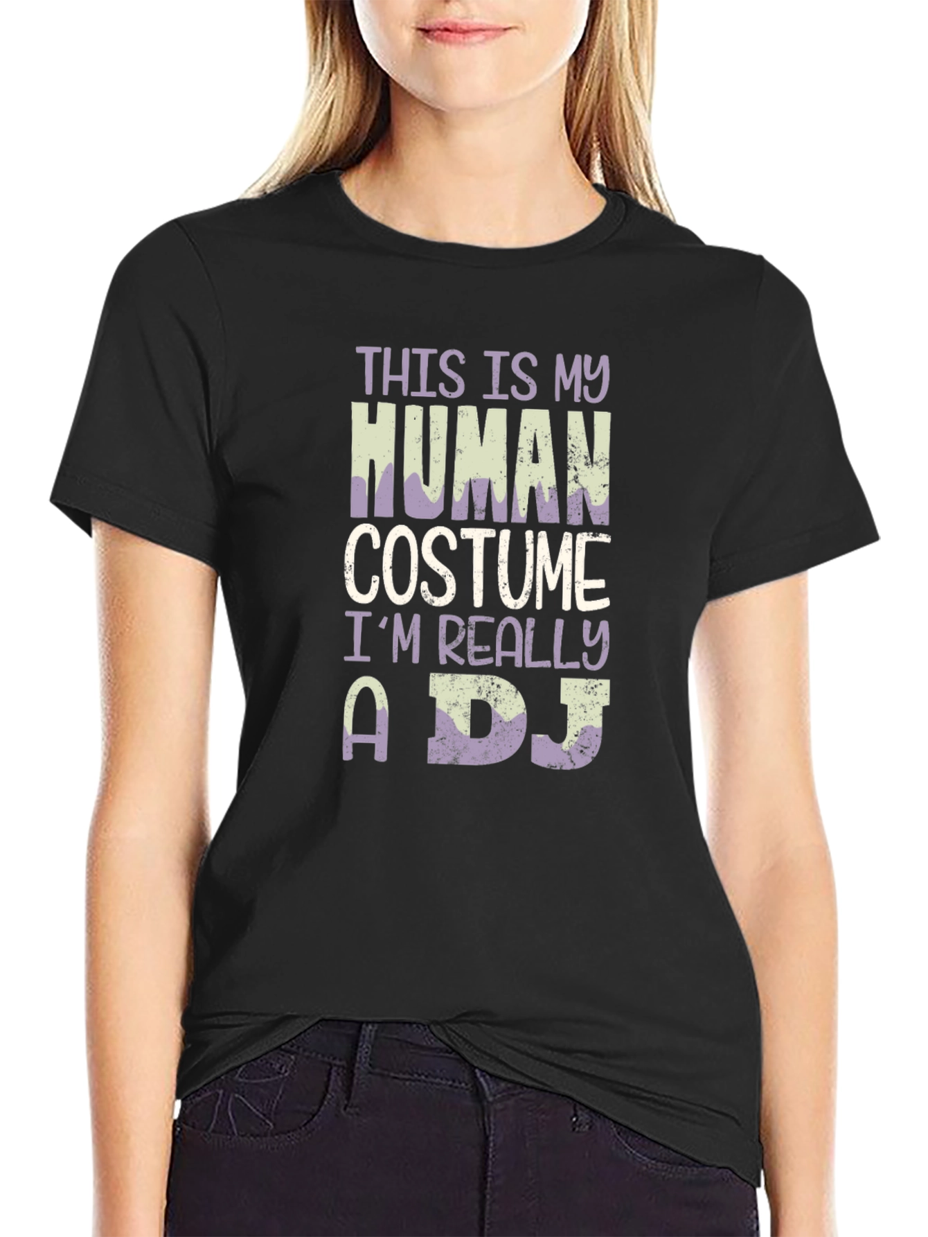 Funny DJ T-Shirt - Human Costume Tee