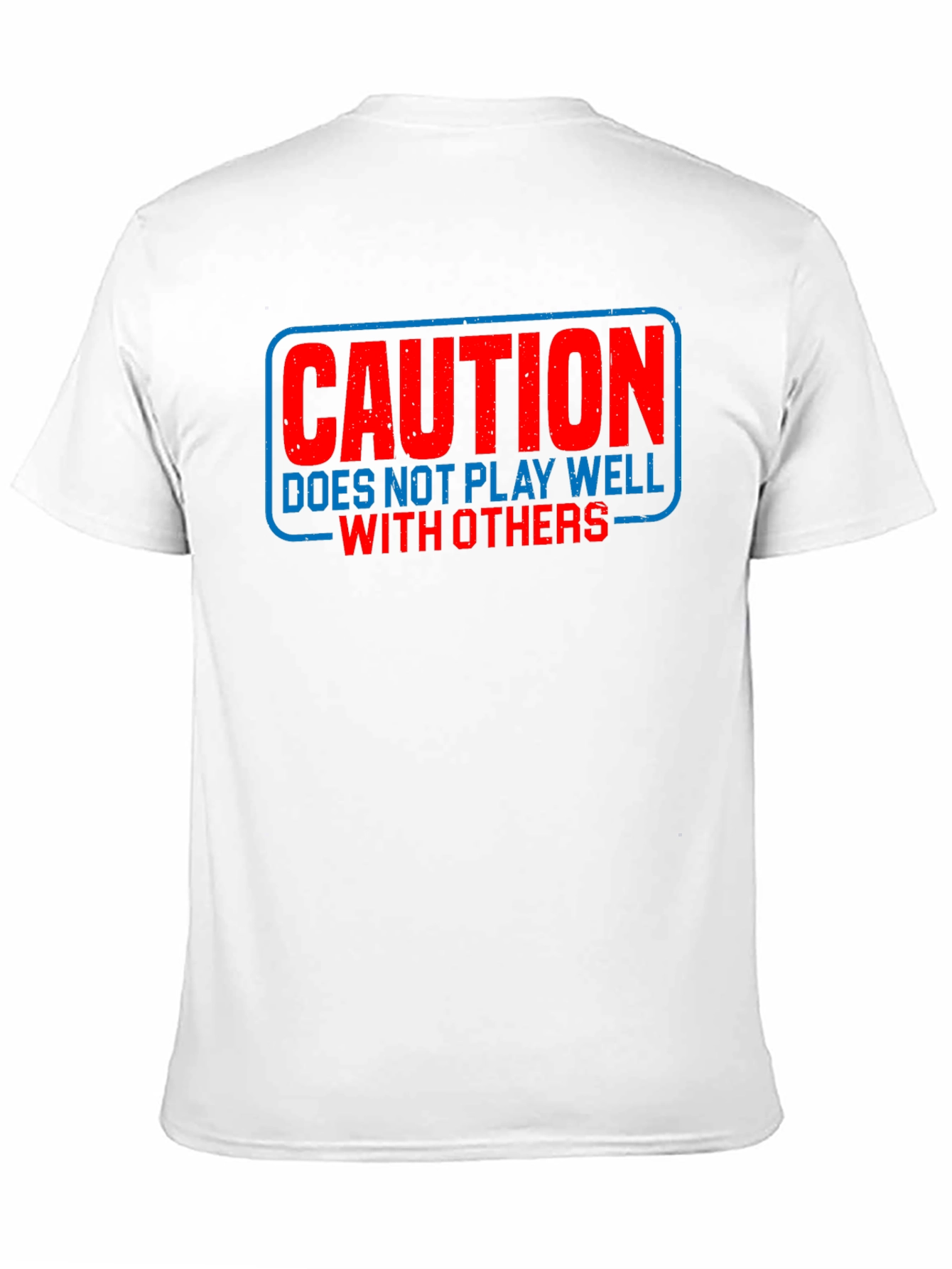 Caution Funny Sarcastic T-Shirt Introvert Tee