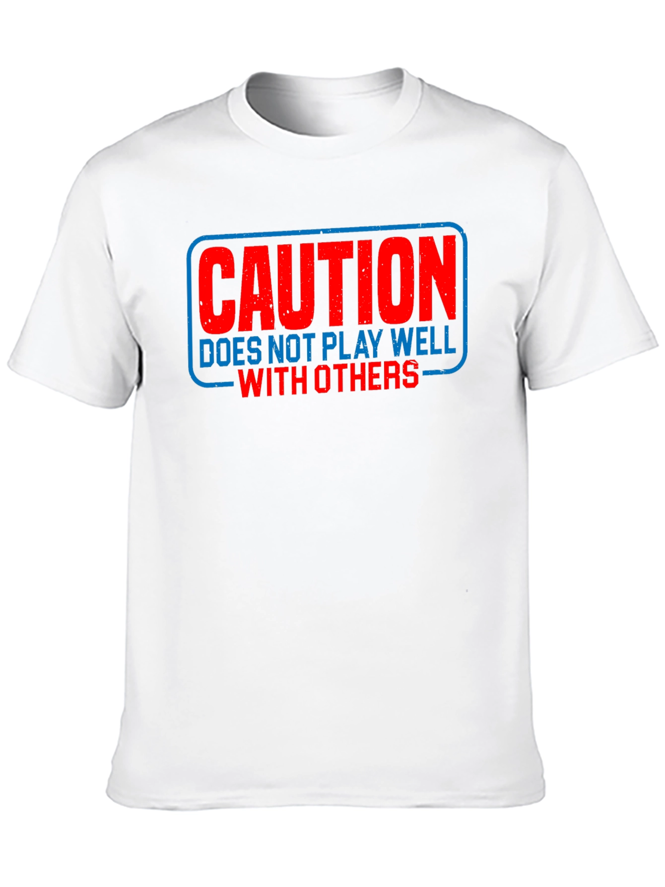 Caution Funny Sarcastic T-Shirt Introvert Tee