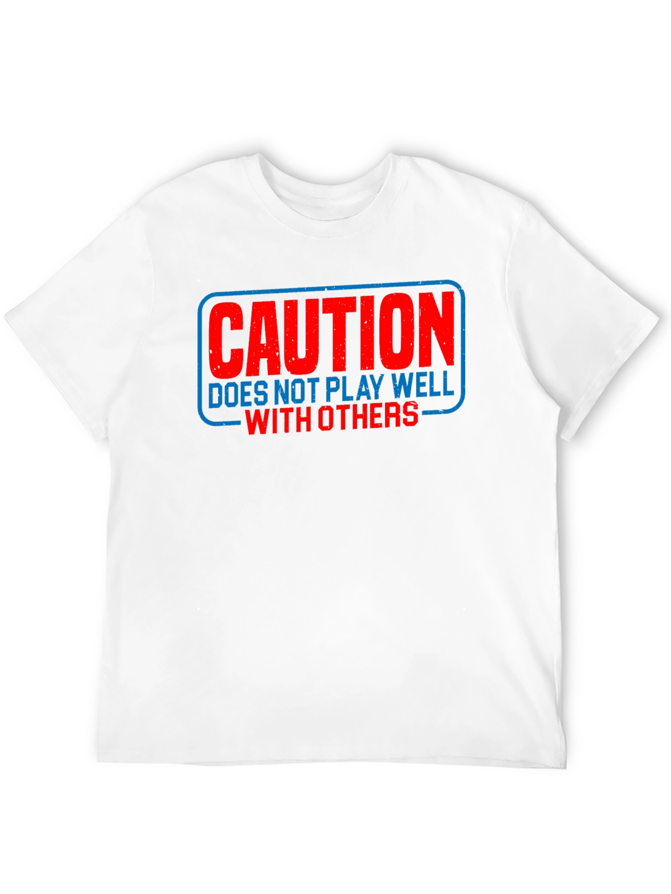Caution Funny Sarcastic T-Shirt Introvert Tee