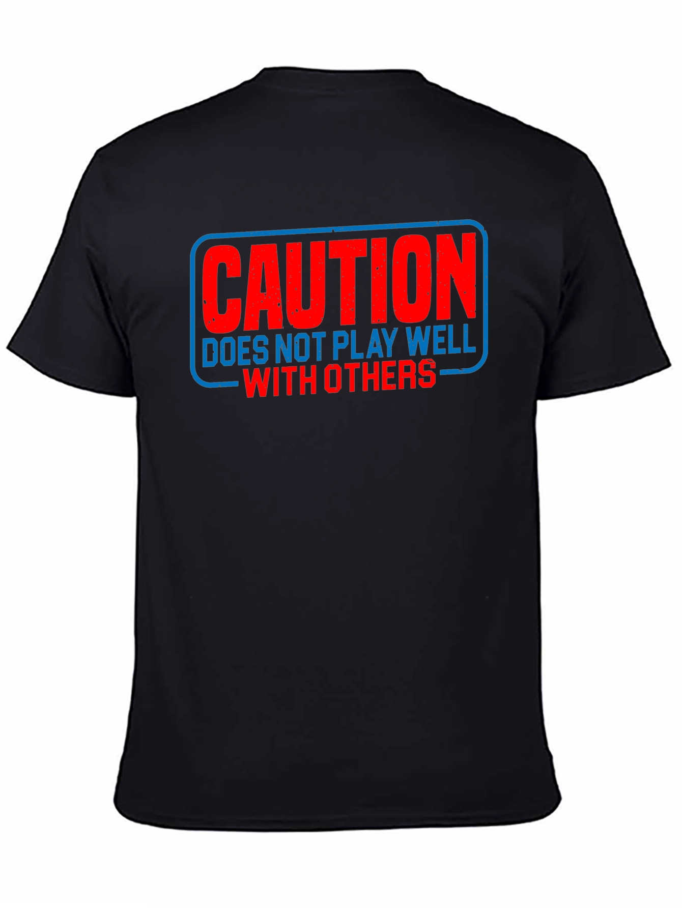 Caution Funny Sarcastic T-Shirt Introvert Tee