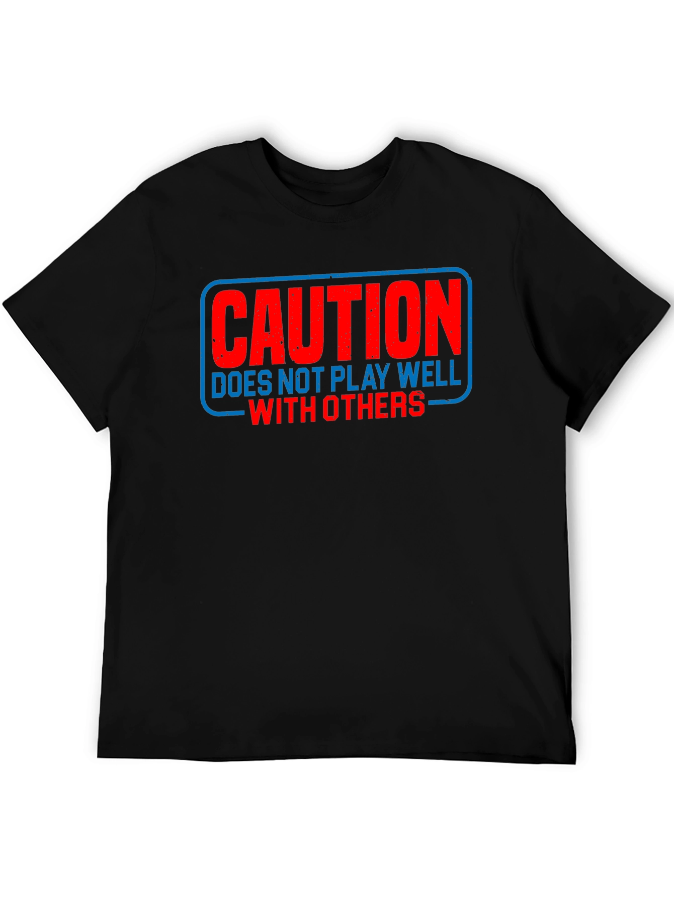 Caution Funny Sarcastic T-Shirt Introvert Tee