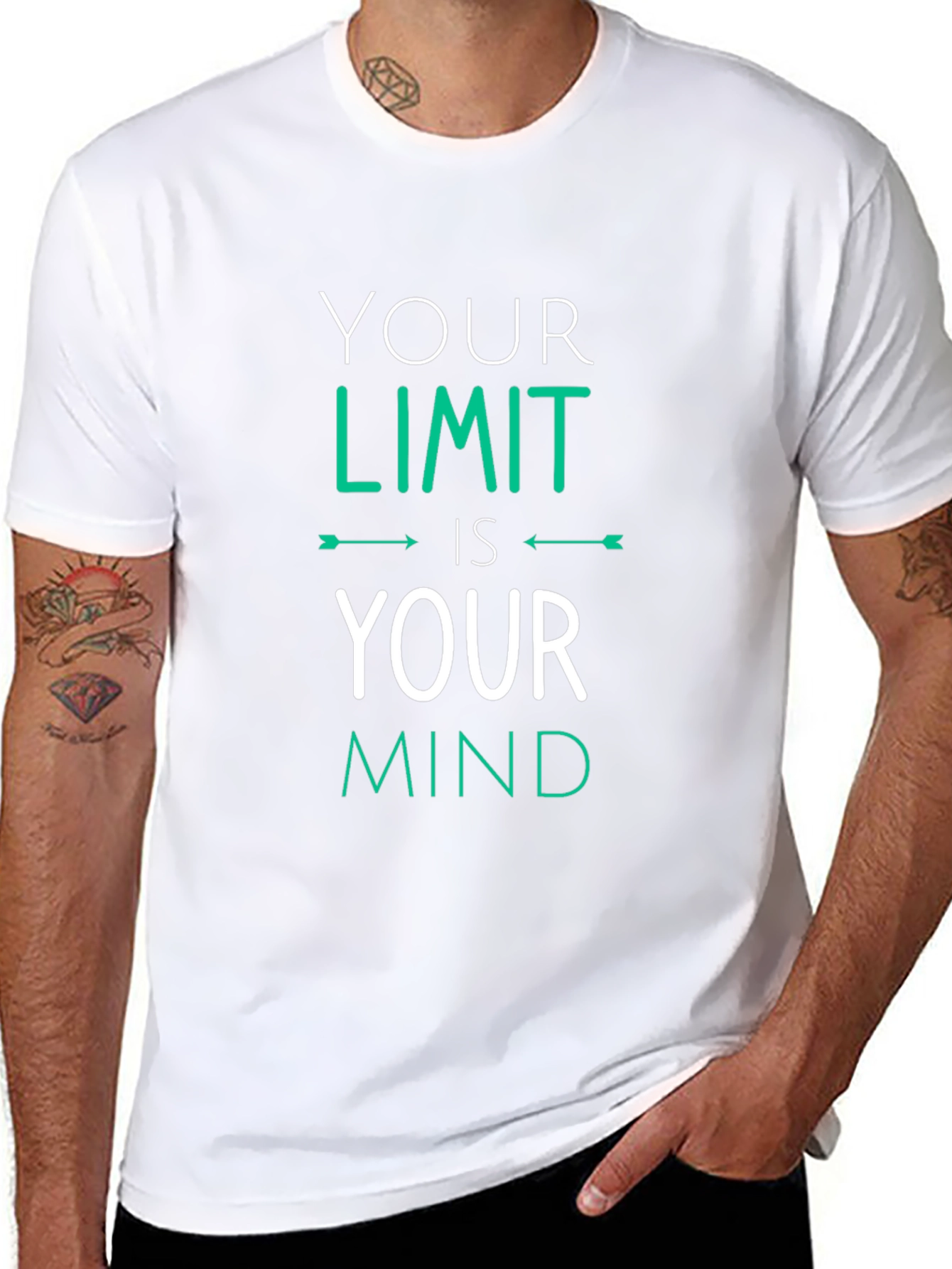 Motivational Your Limit Graphic Tee