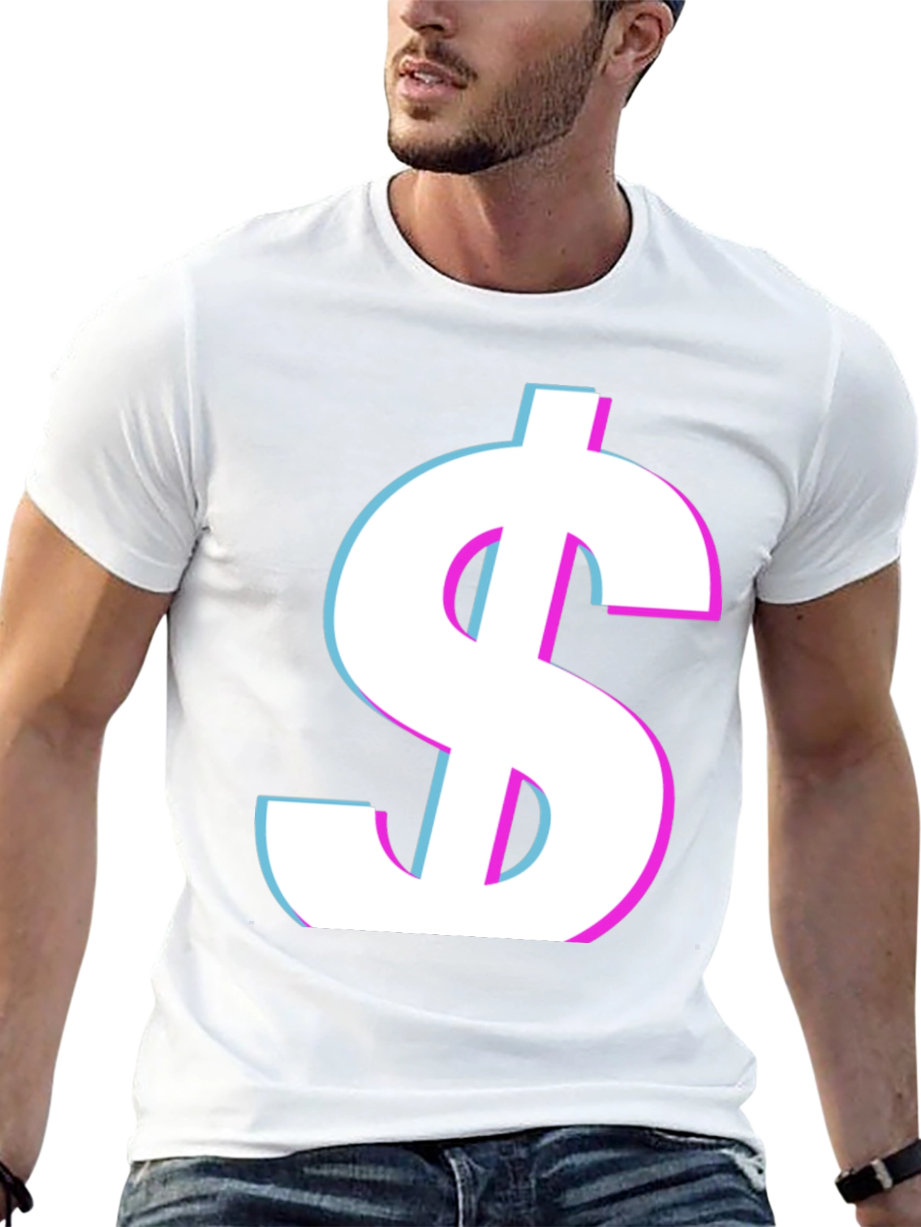 Trendy Dollar Sign Graphic Tee
