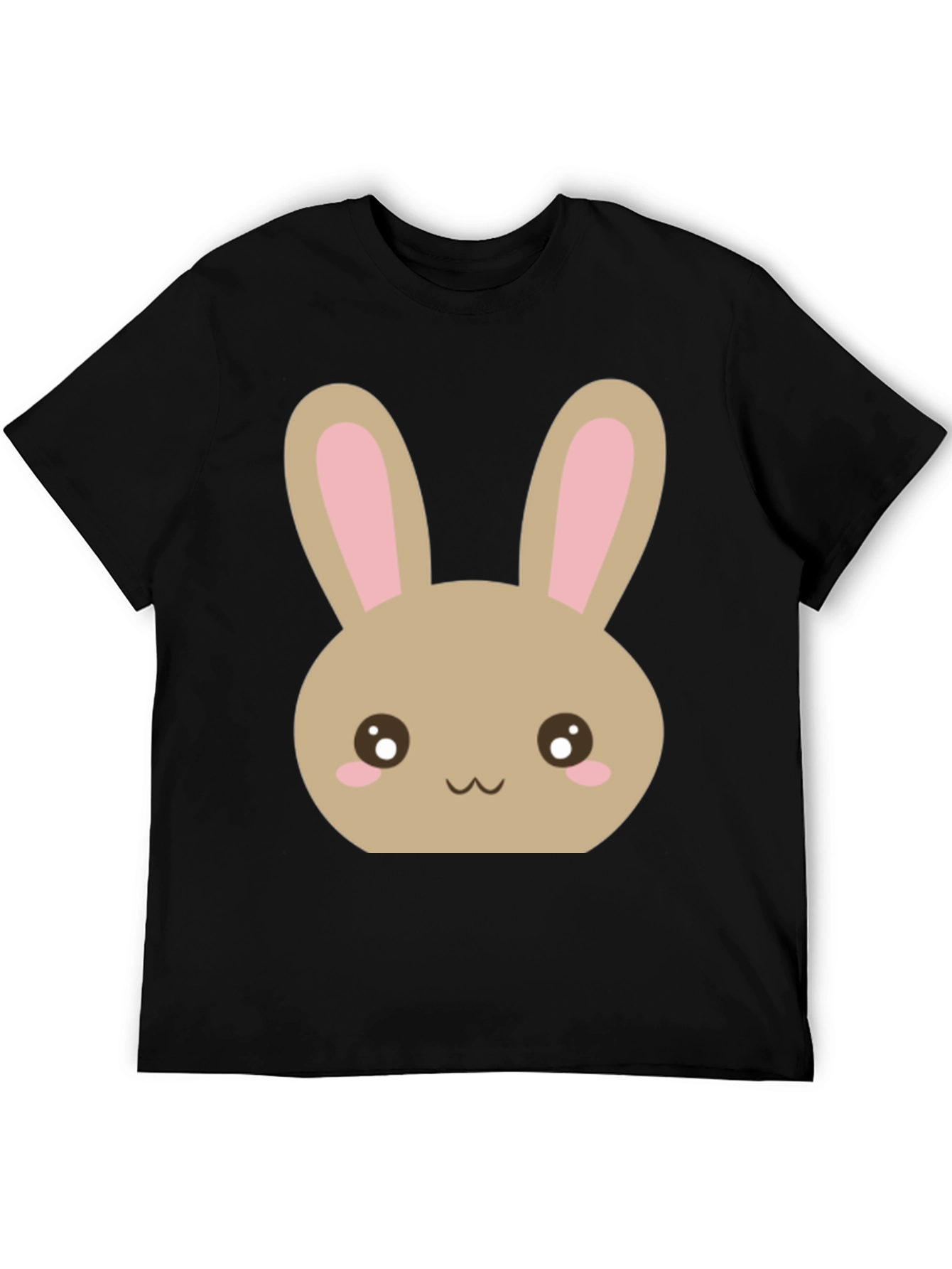 Cute Easter Bunny Black T-Shirt