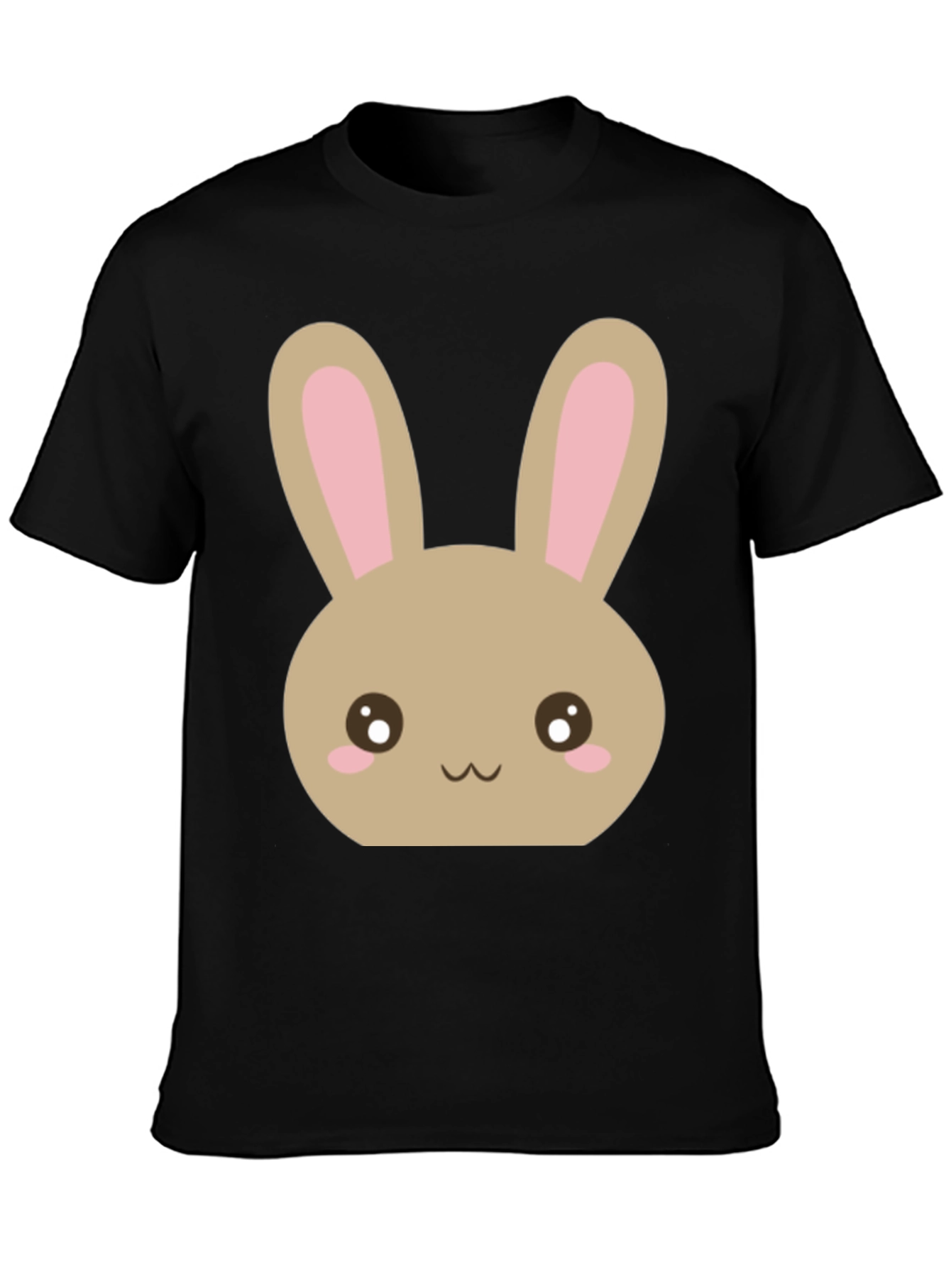 Cute Easter Bunny Black T-Shirt